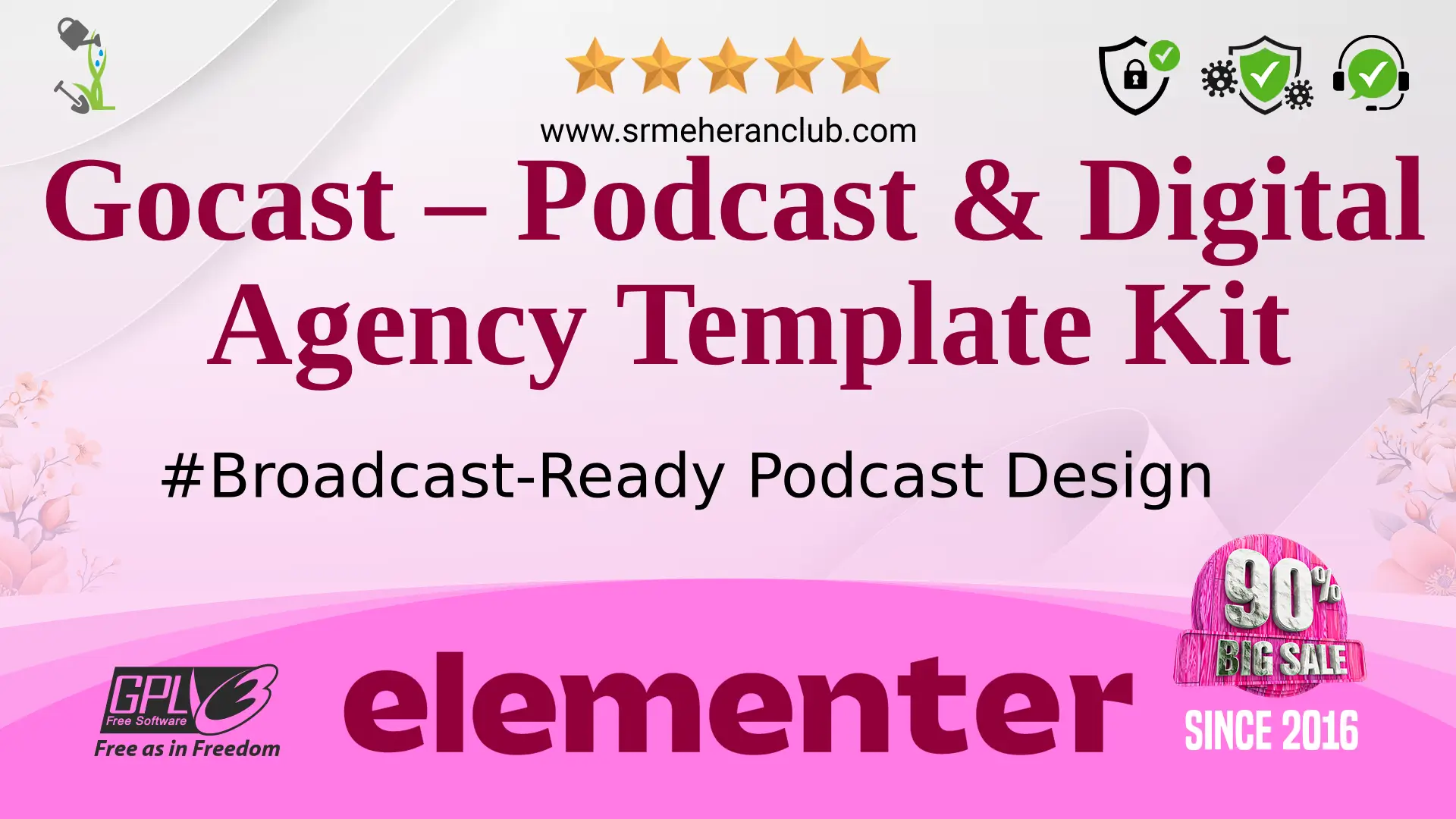 Gocast – Podcast & Digital Agency Template Kit — Elementor Kit by Themeforest