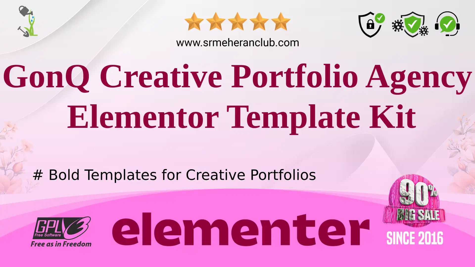GonQ Creative Portfolio Agency Elementor Template Kit — Elementor Kit by Themeforest