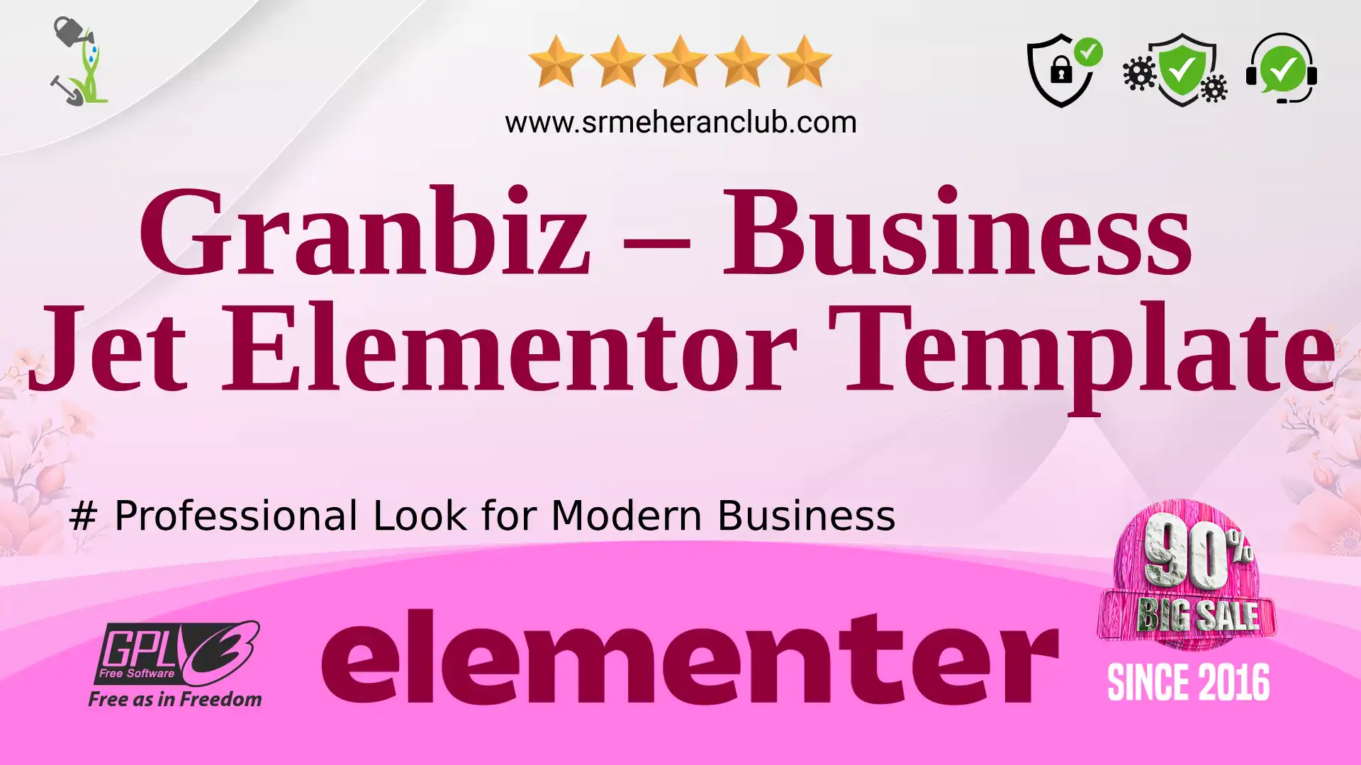 Granbiz – Business Jet Elementor Template — Elementor Kit by Templatemonster
