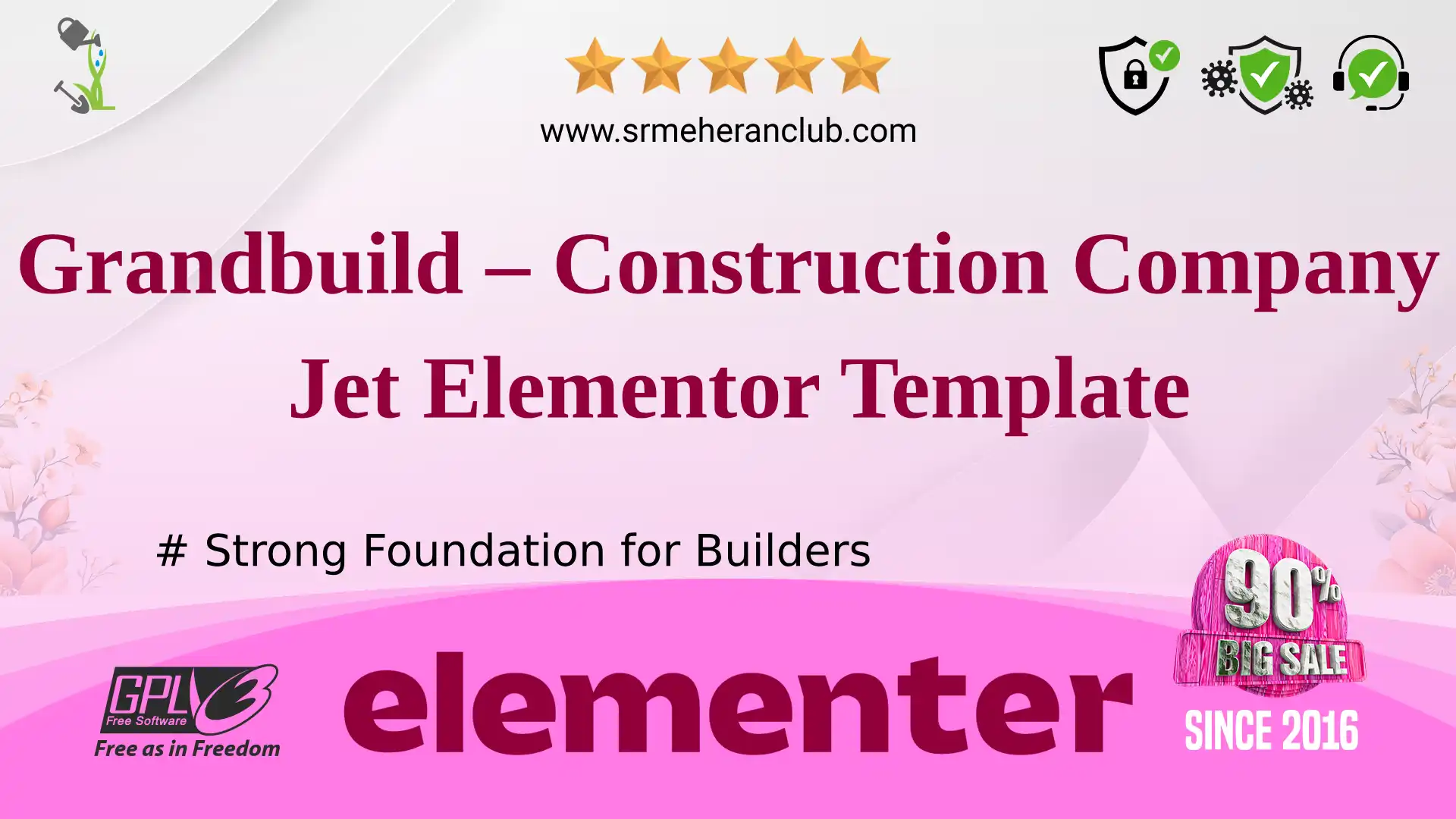 Grandbuild – Construction Company Jet Elementor Template — Elementor Kit by Templatemonster