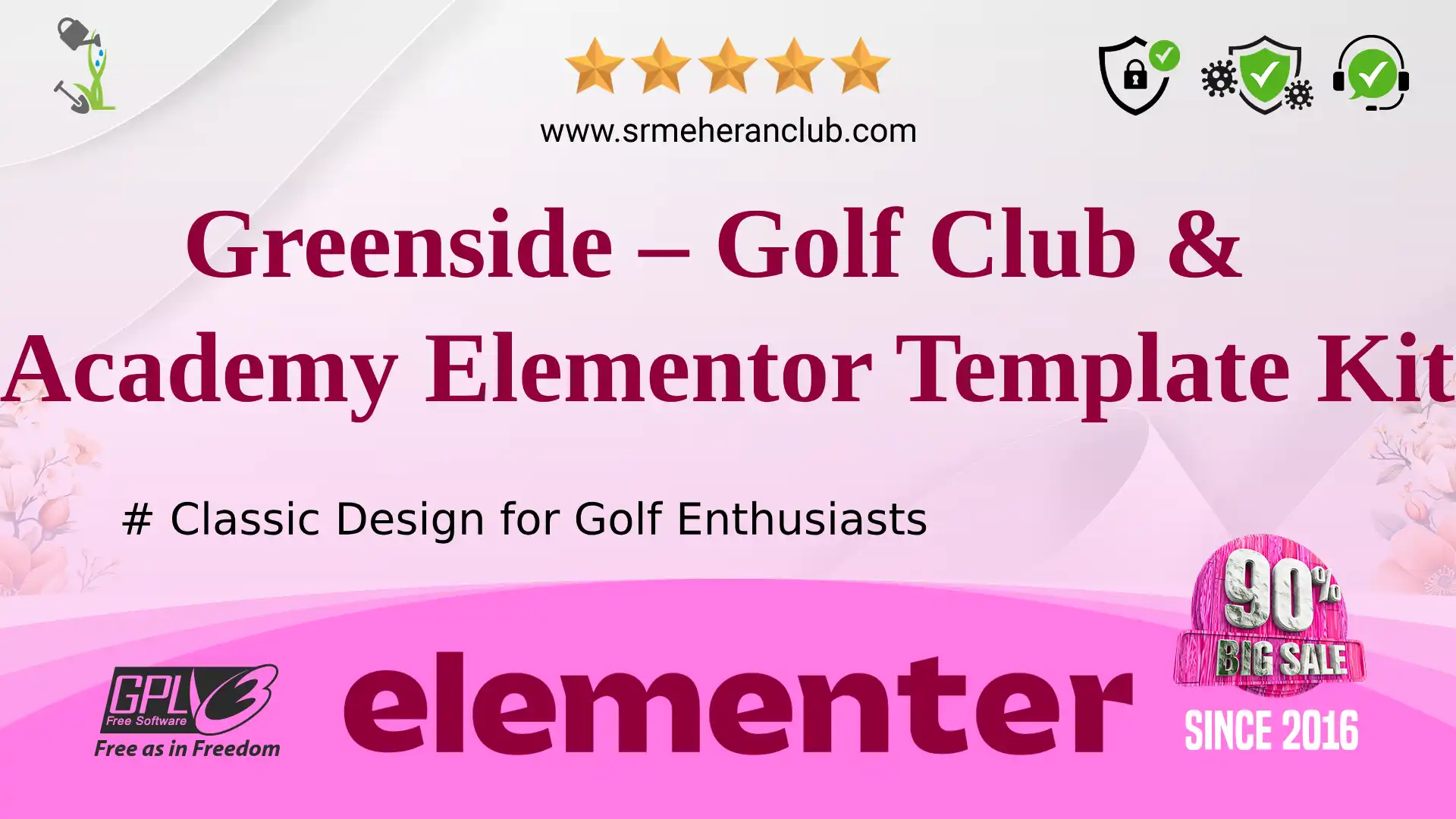 Greenside – Golf Club & Academy Elementor Template Kit