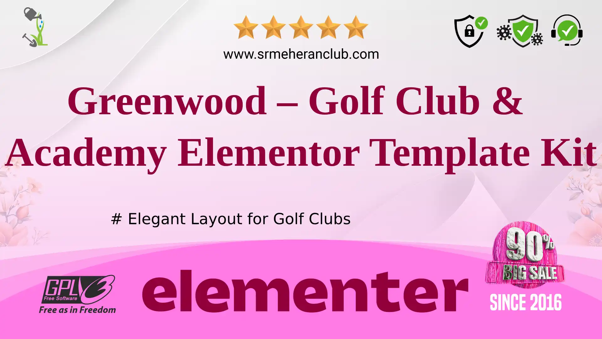 Greenwood – Golf Club & Academy Elementor Template Kit