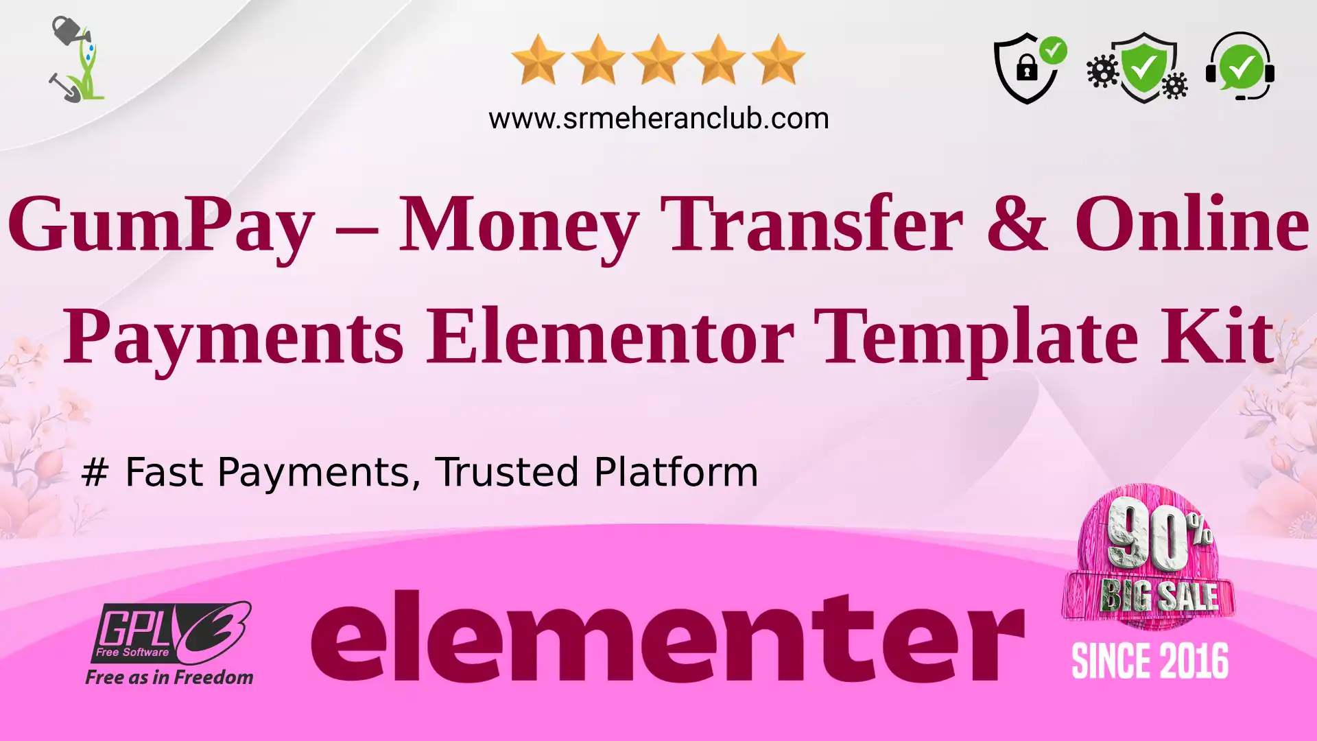 GumPay – Money Transfer & Online Payments Elementor Template Kit