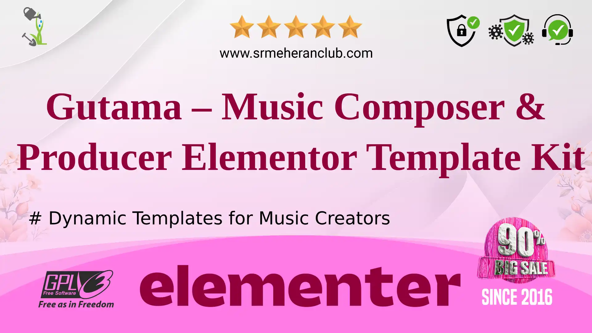Gutama – Music Composer & Producer Elementor Template Kit