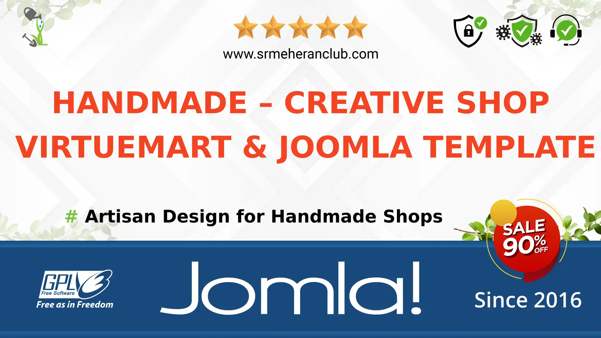 Handmade – Creative Shop Virtuemart & Joomla Template — Theme by Templatemonster