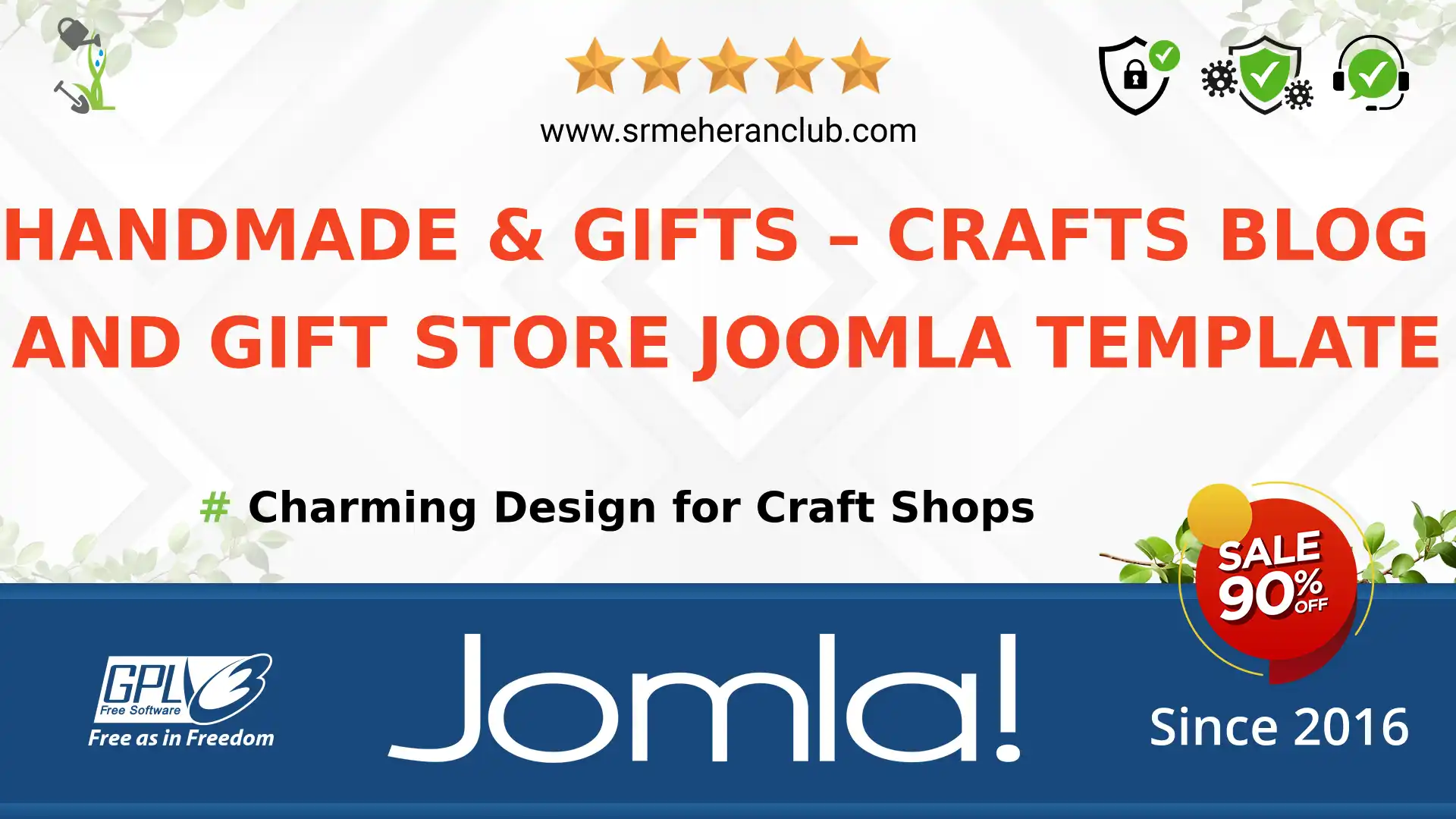 Handmade & Gifts – Crafts Blog and Gift Store Joomla Template — Theme by Templatemonster