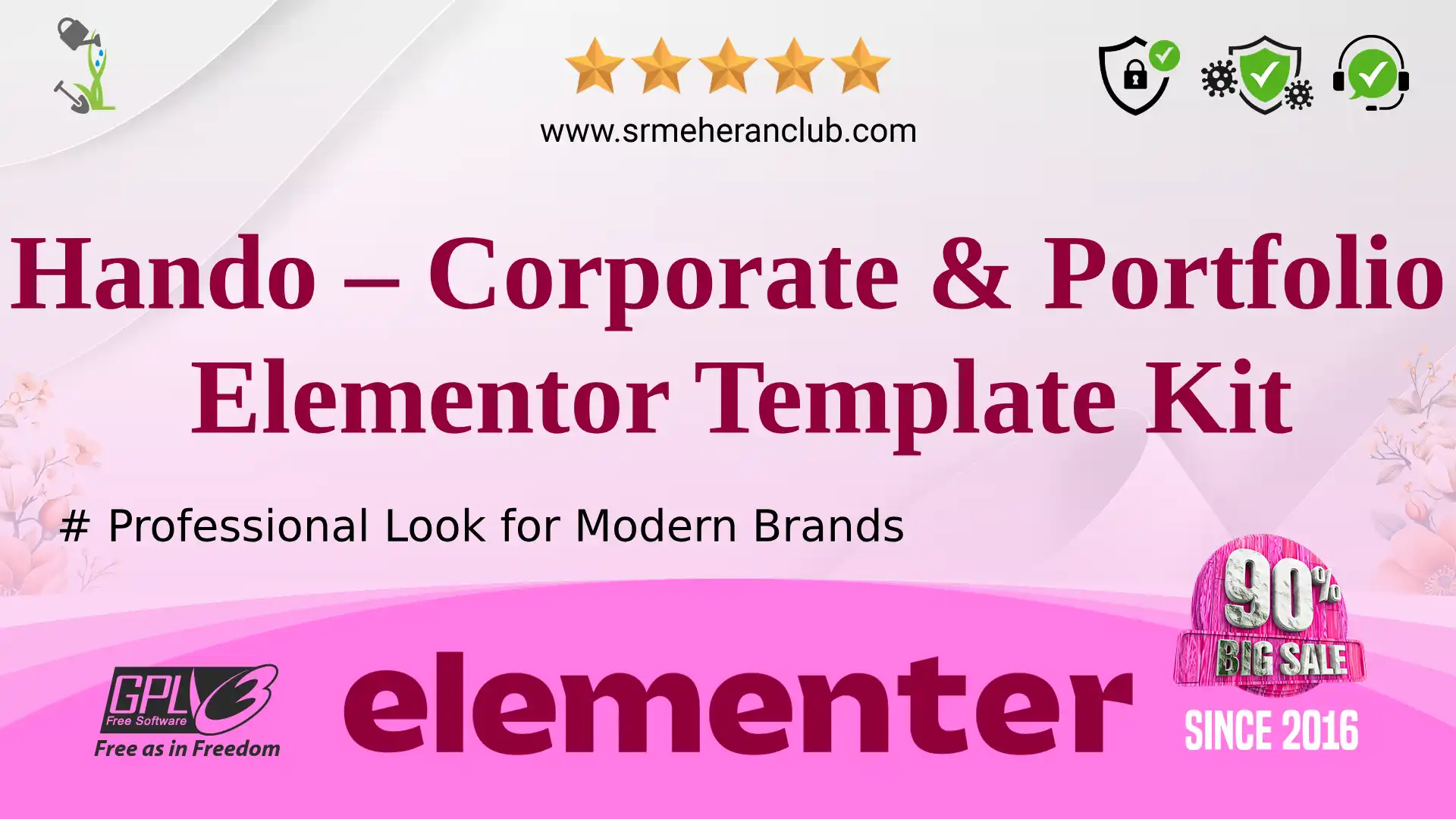 Hando – Corporate & Portfolio Elementor Template Kit — Elementor Kit by Themeforest