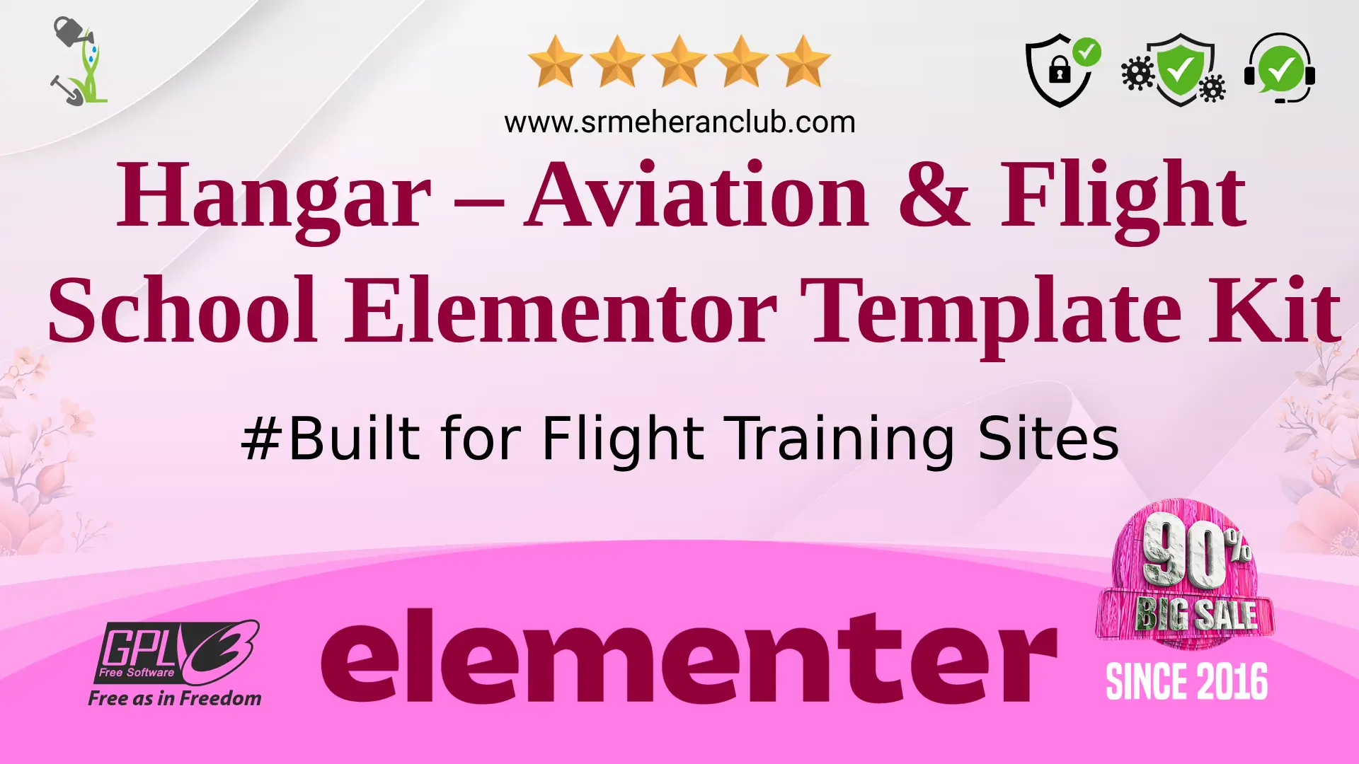 Hangar – Aviation & Flight School Elementor Template Kit — Elementor Kit by Themeforest