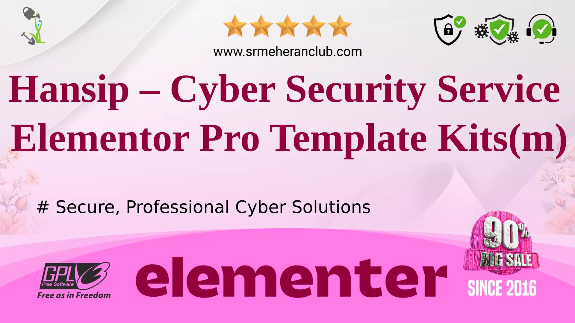 Hansip – Cyber Security Service Elementor Pro Template Kits(m) — Elementor Kit by Templatemonster