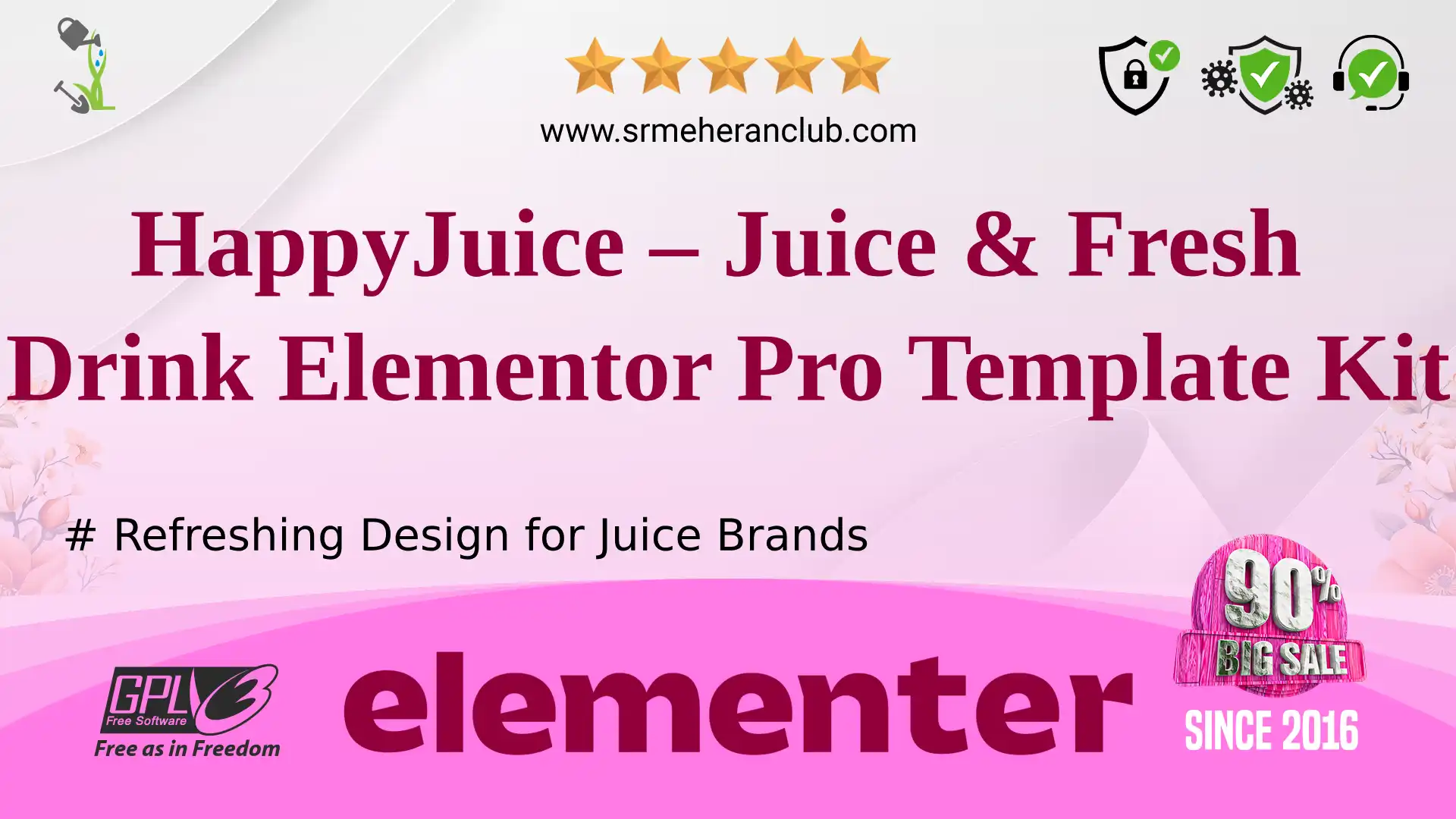 HappyJuice – Juice & Fresh Drink Elementor Pro Template Kit — Elementor Kit by Themeforest