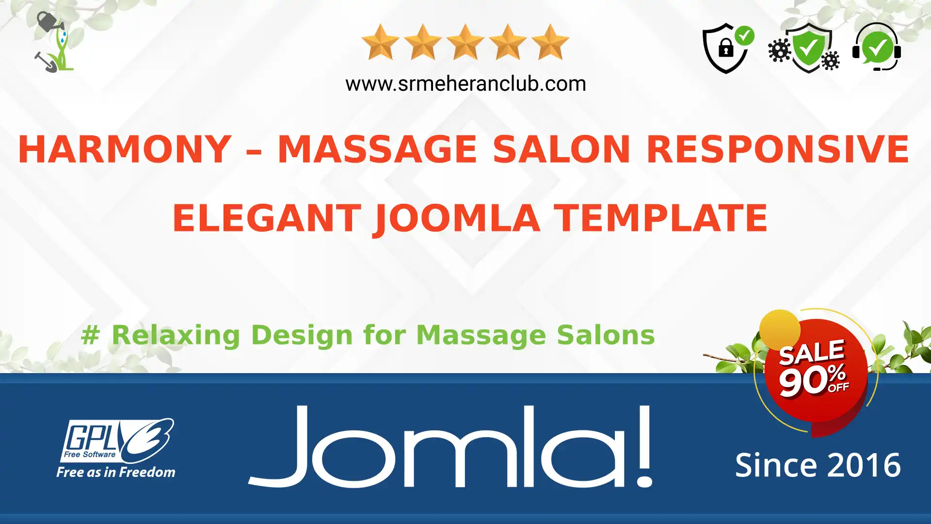 Harmony – Massage Salon Responsive Elegant Joomla Template — Theme by Templatemonster