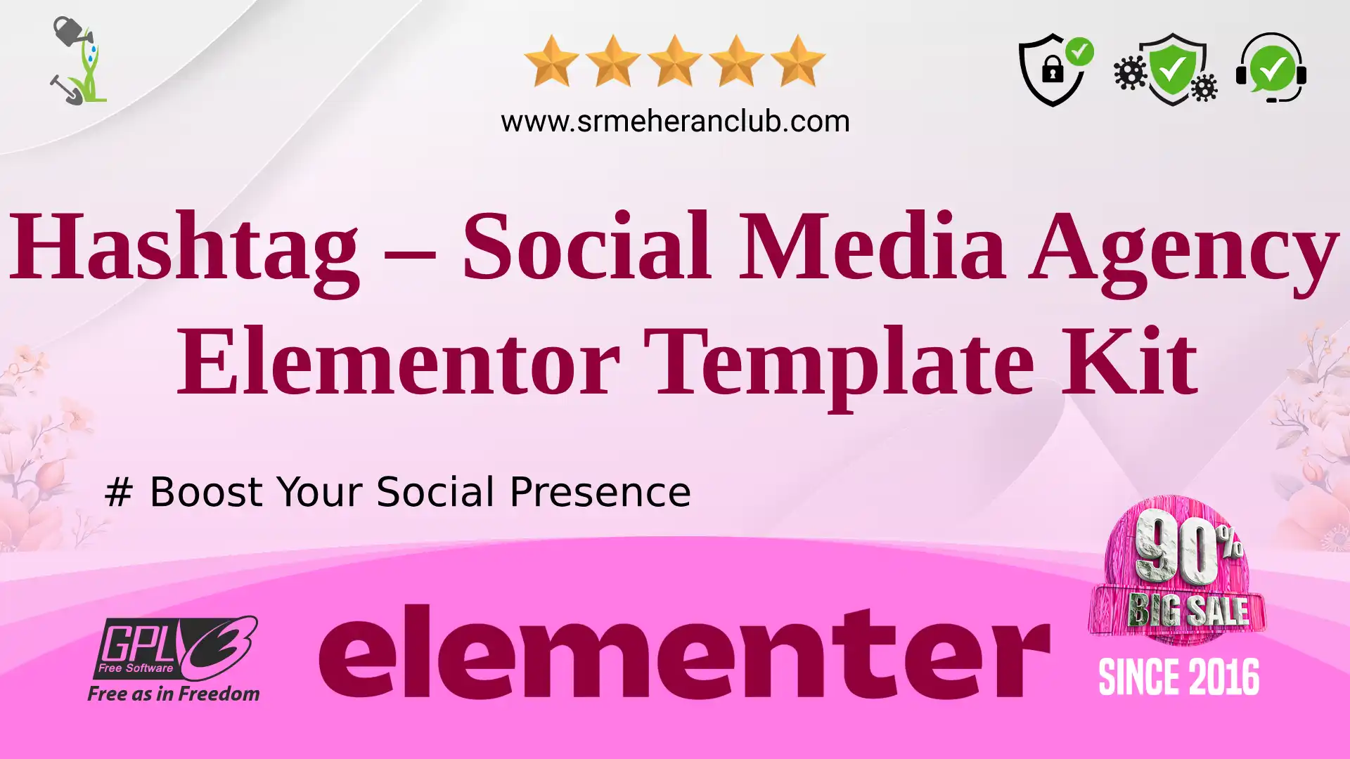 Hashtag – Social Media Agency Elementor Template Kit — Elementor Kit by Themeforest