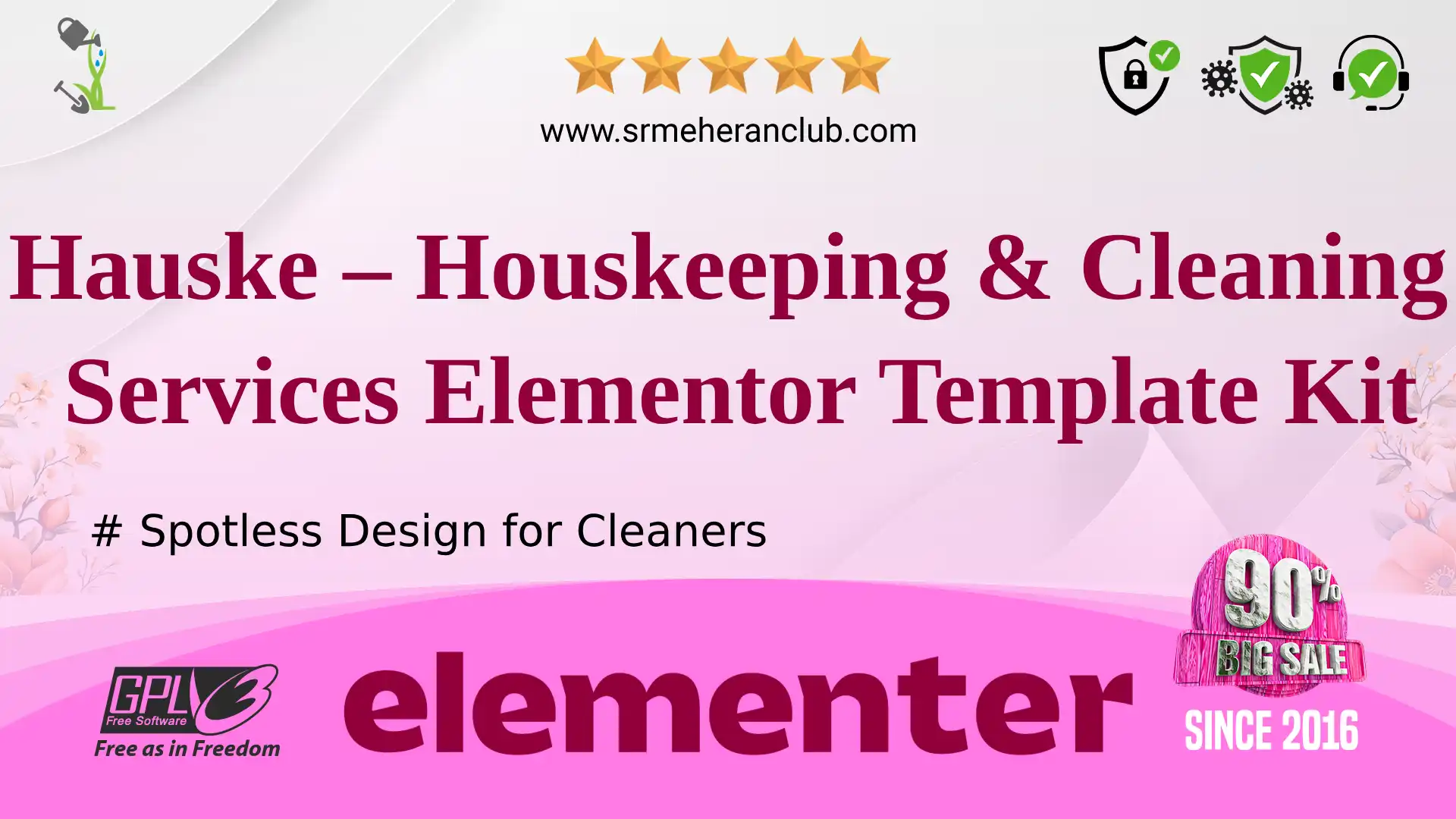 Hauske – Houskeeping & Cleaning Services Elementor Template Kit — Elementor Kit by Themeforest