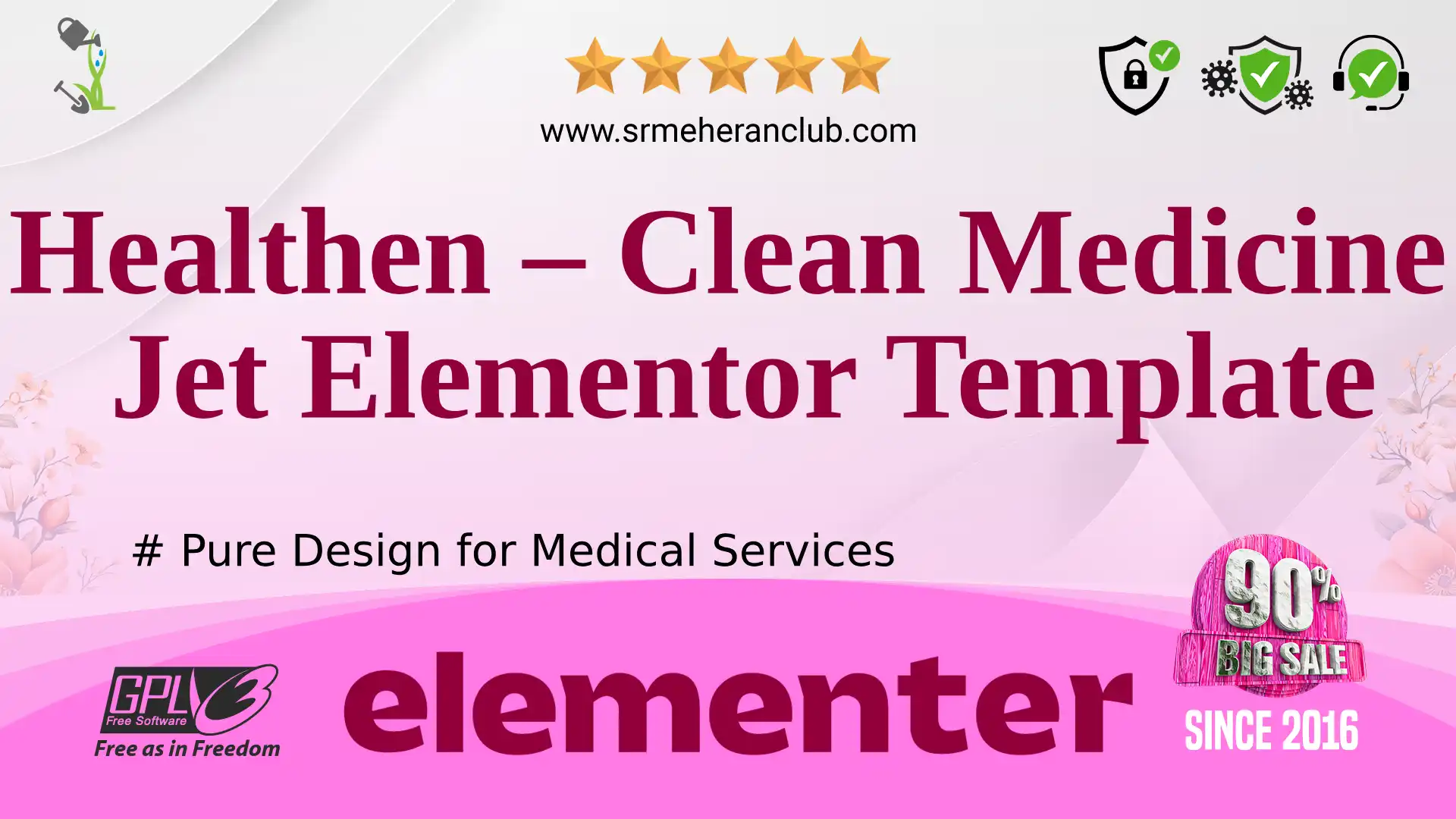 Healthen – Clean Medicine Jet Elementor Template — Elementor Kit by Templatemonster