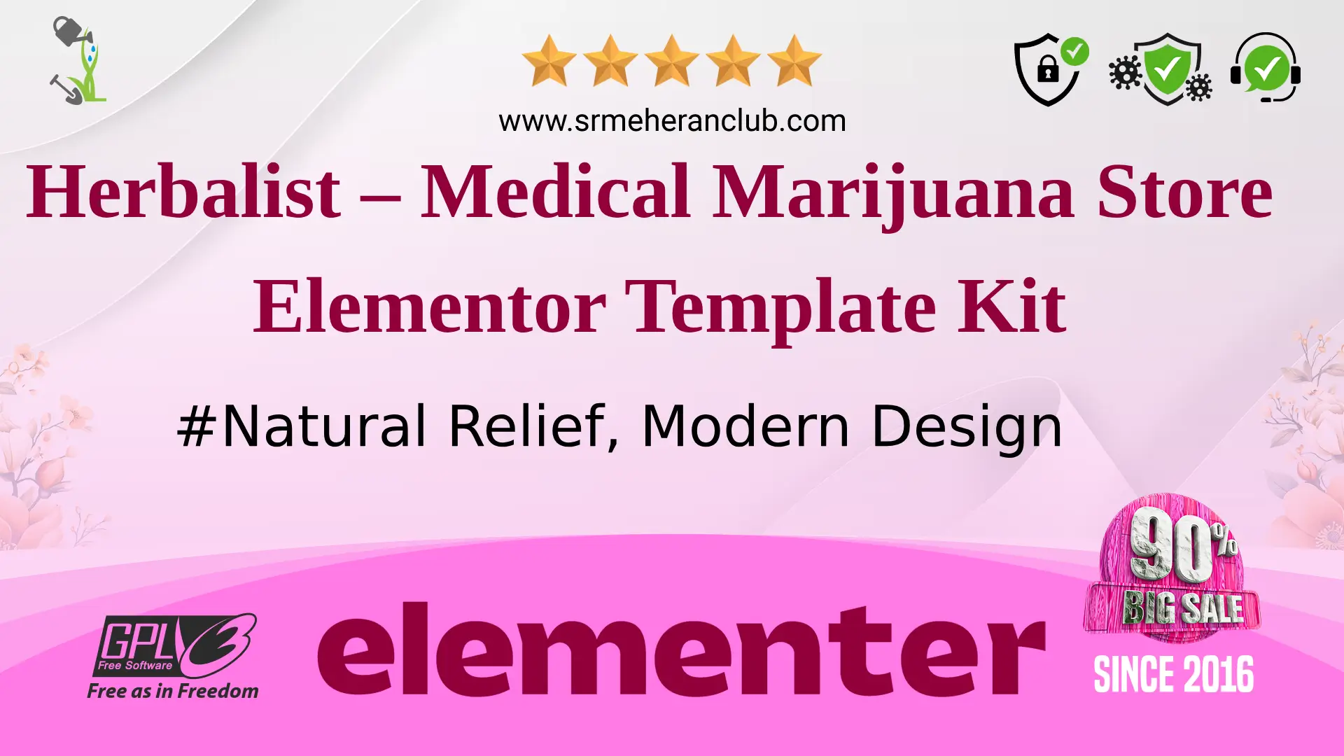 Herbalist – Medical Marijuana Store Elementor Template Kit