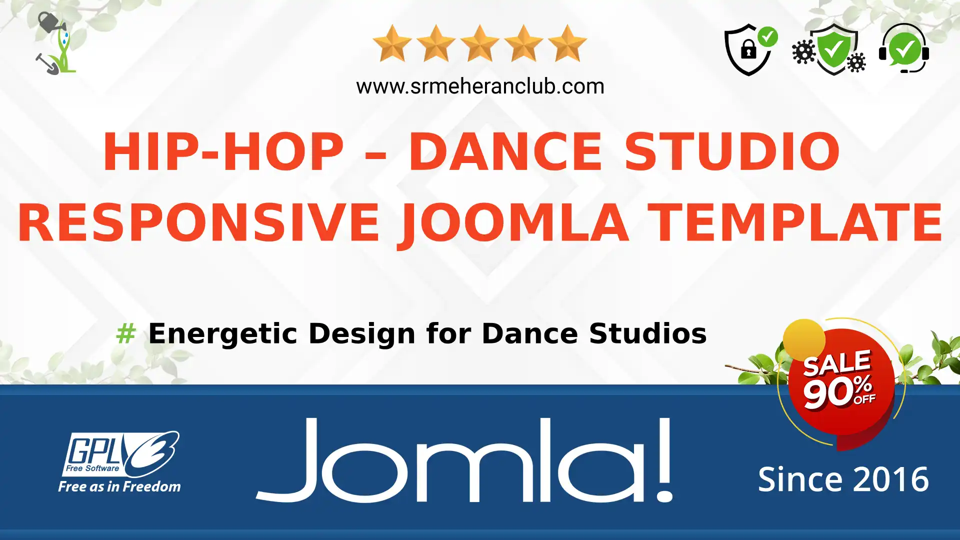Hip-Hop – Dance Studio Responsive Joomla Template