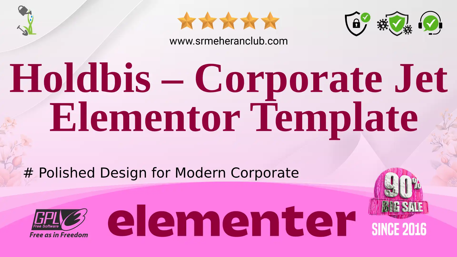 Holdbis – Corporate Jet Elementor Template — Elementor Kit by Templatemonster