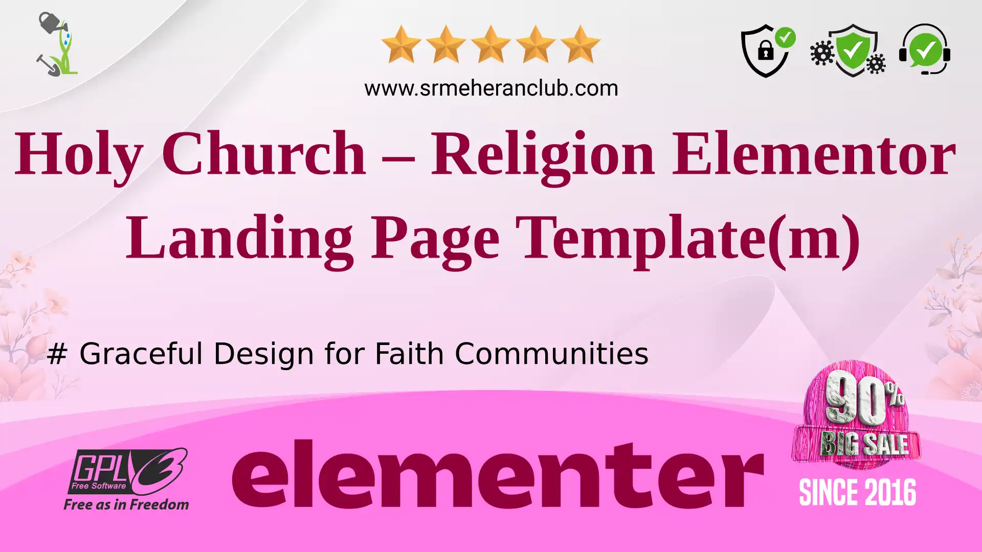 Holy Church – Religion Elementor Landing Page Template(m) — Elementor Kit by Templatemonster