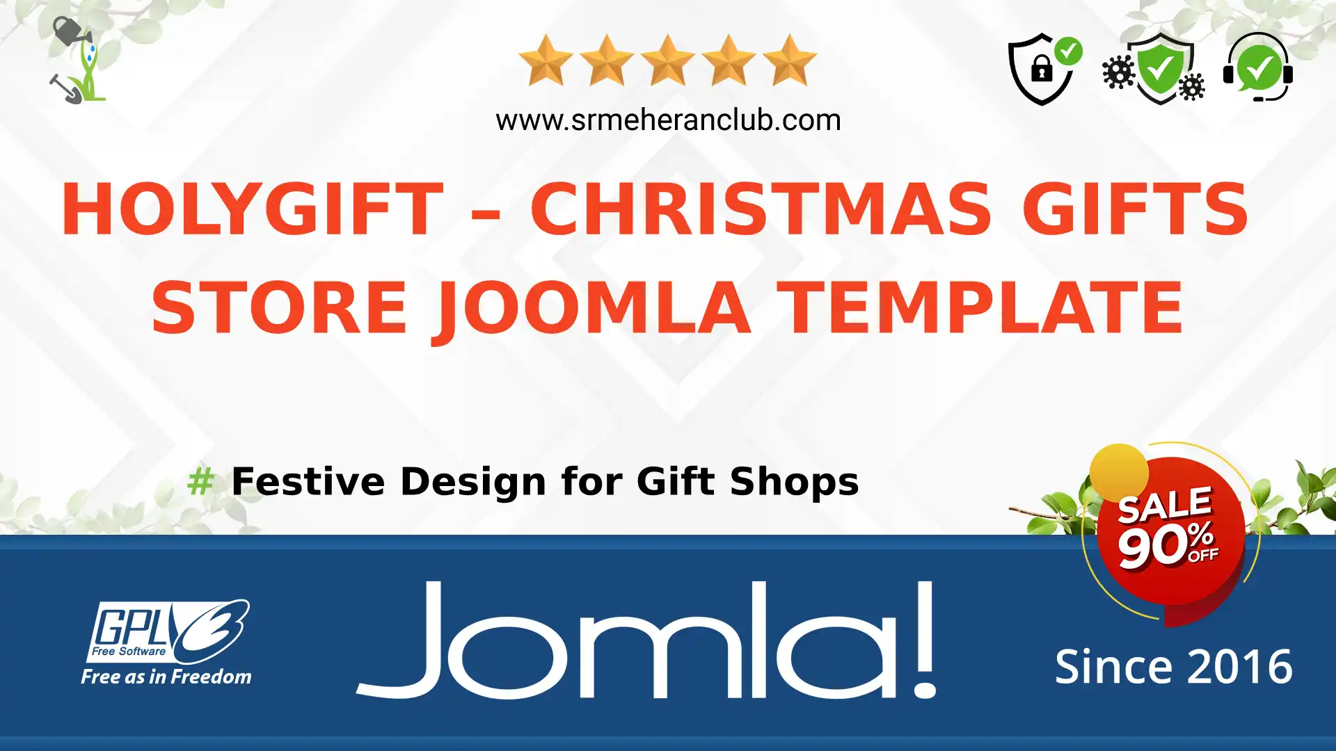 HolyGift – Christmas Gifts Store Joomla Template — Theme by Templatemonster