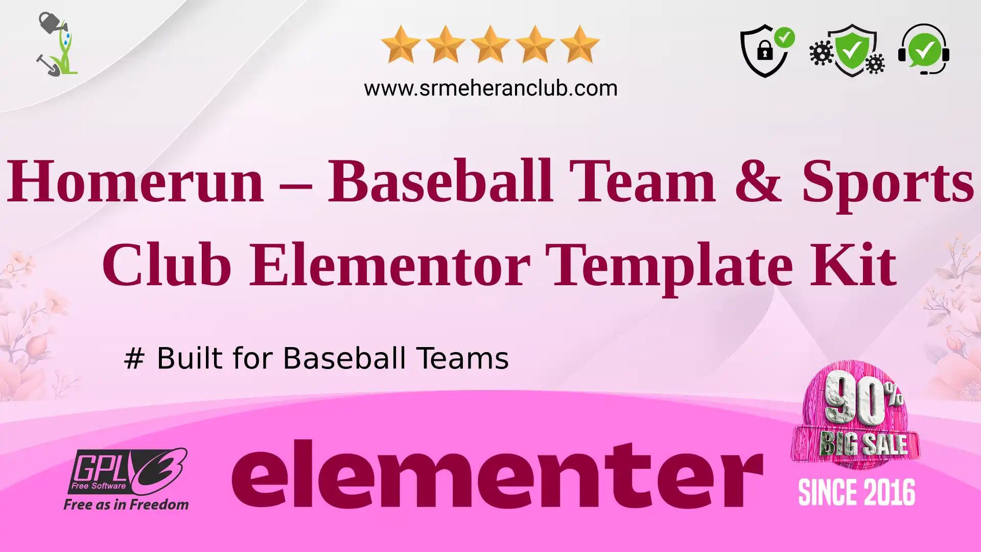 Homerun – Baseball Team & Sports Club Elementor Template Kit — Elementor Kit by Themeforest