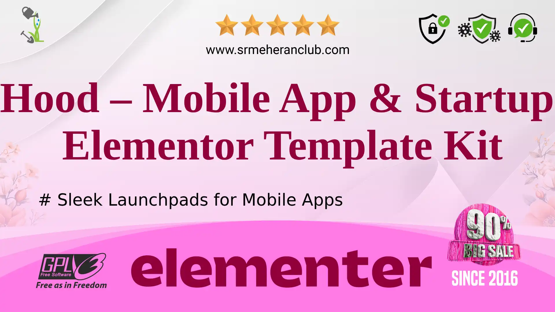 Hood – Mobile App & Startup Elementor Template Kit — Elementor Kit by Themeforest