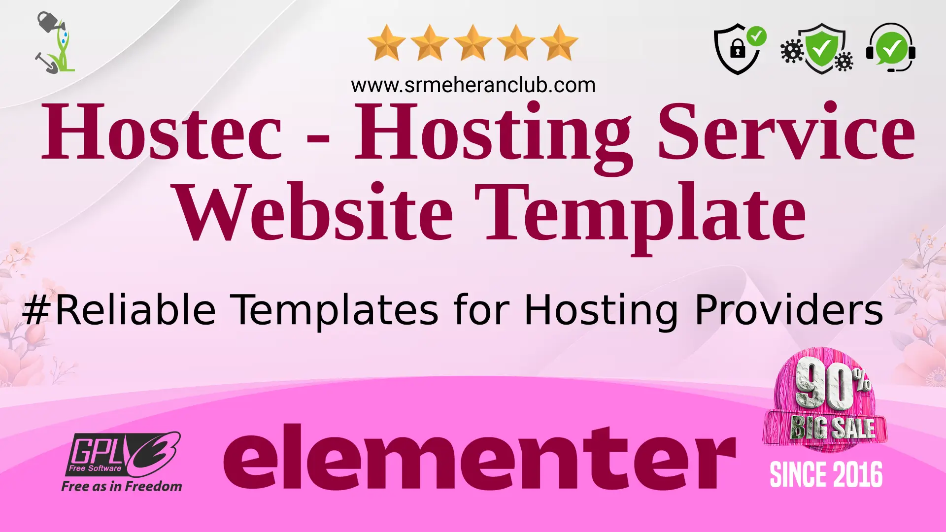 Hostec – Hosting Service Website Template — Elementor Kit by Themeforest