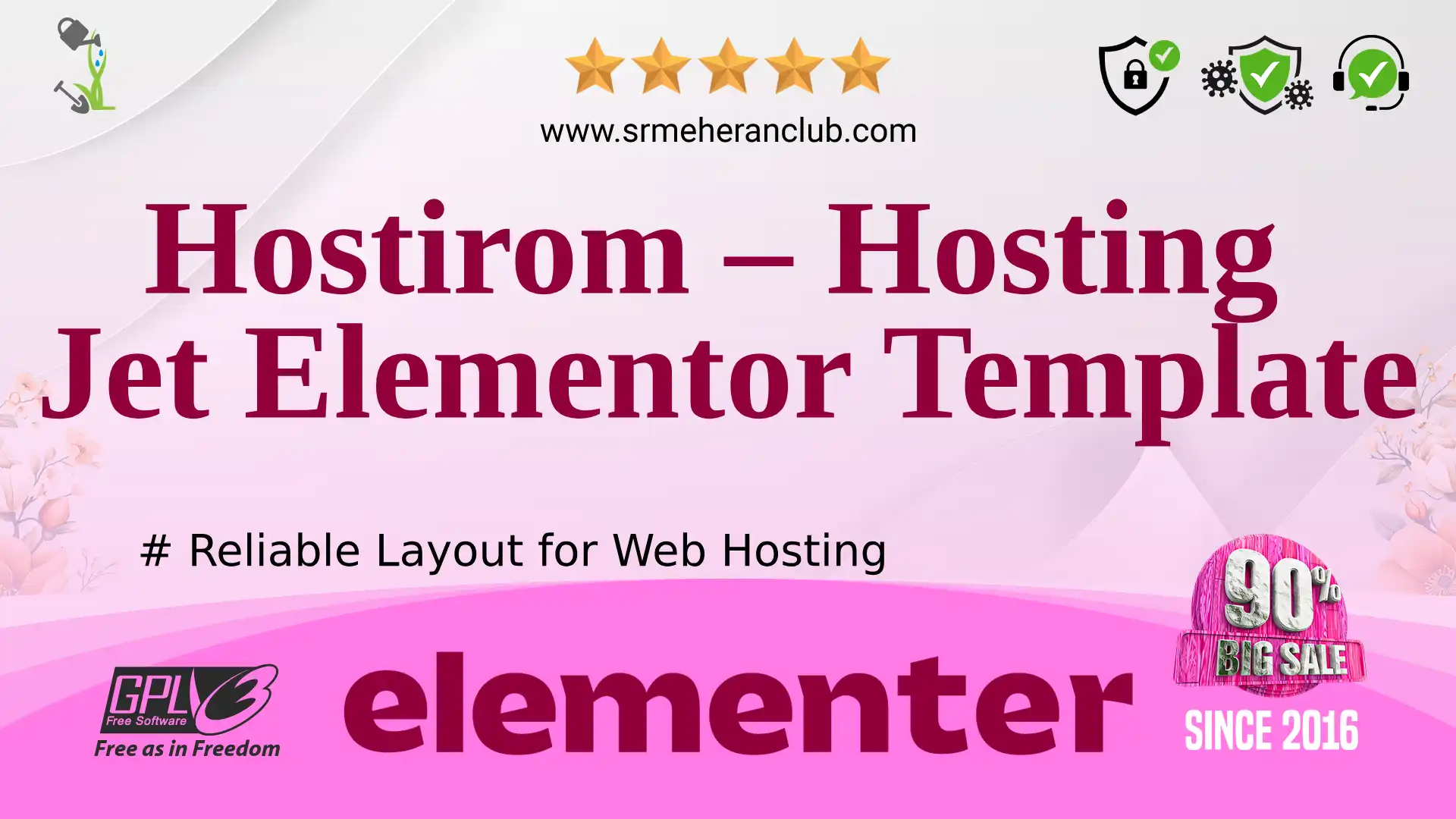 Hostirom – Hosting Jet Elementor Template — Elementor Kit by Templatemonster