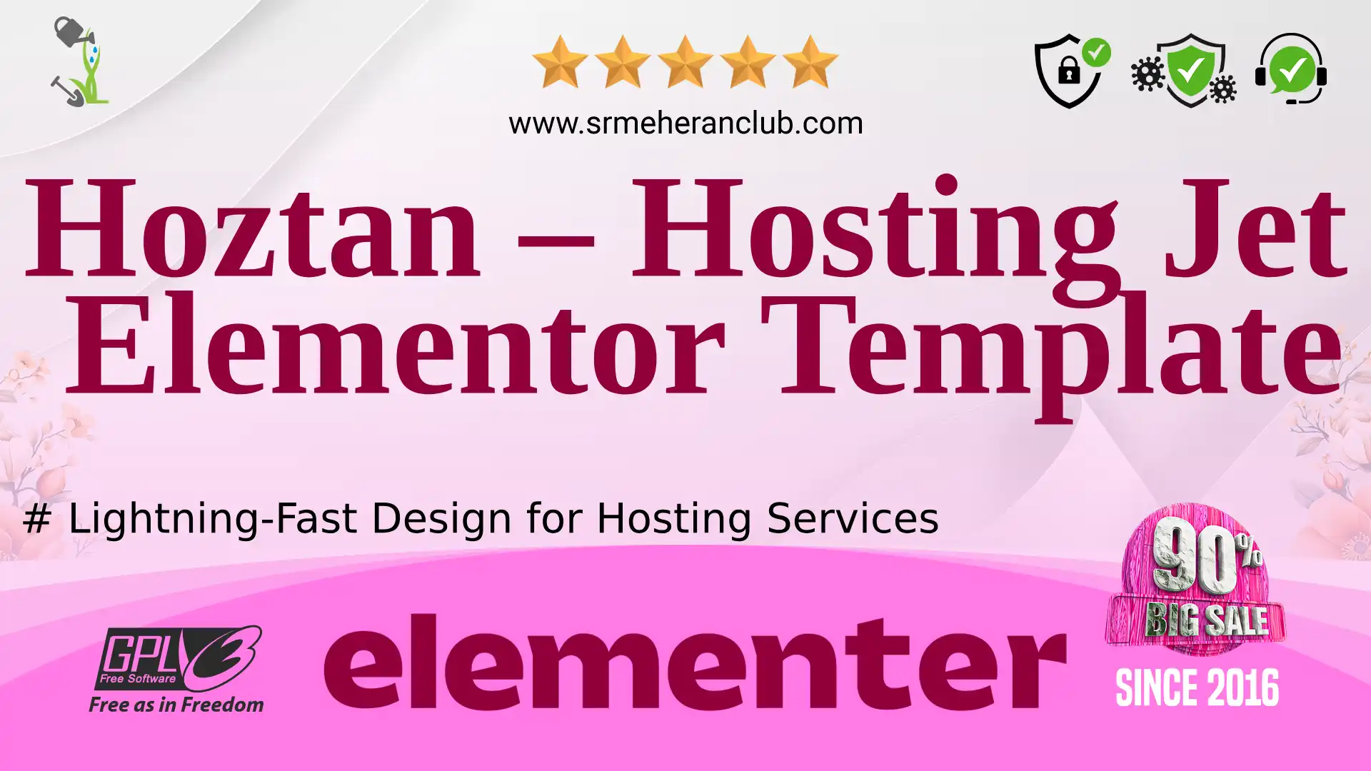Hoztan – Hosting Jet Elementor Template — Elementor Kit by Templatemonster