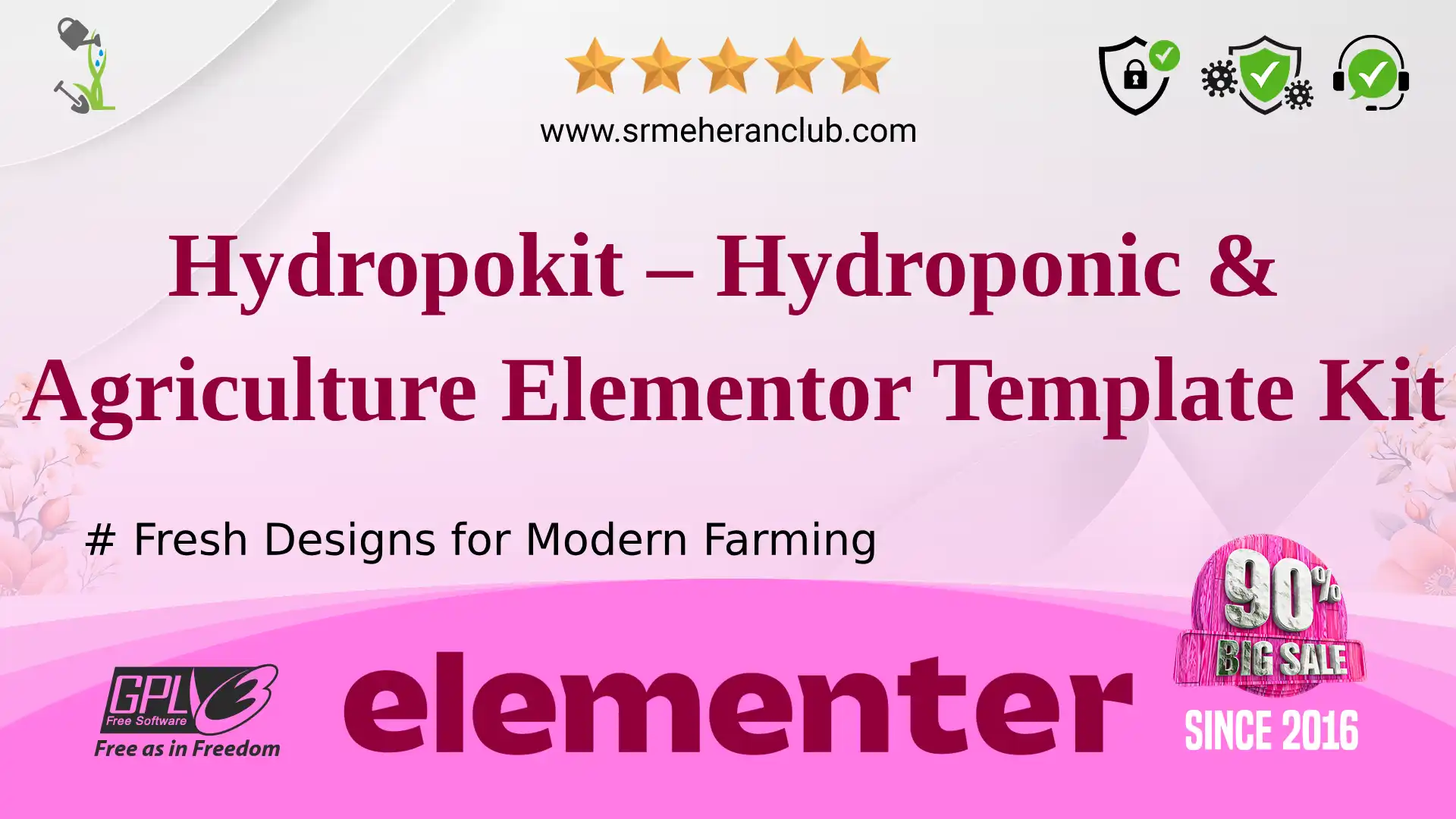 Hydropokit – Hydroponic & Agriculture Elementor Template Kit