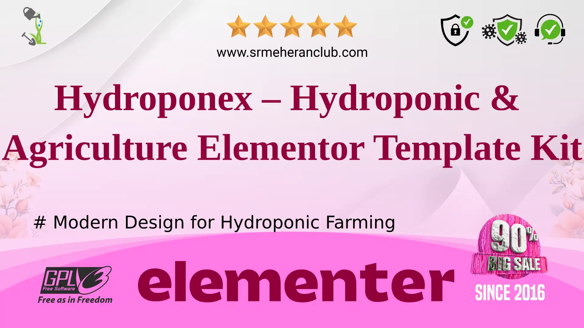Hydroponex – Hydroponic & Agriculture Elementor Template Kit