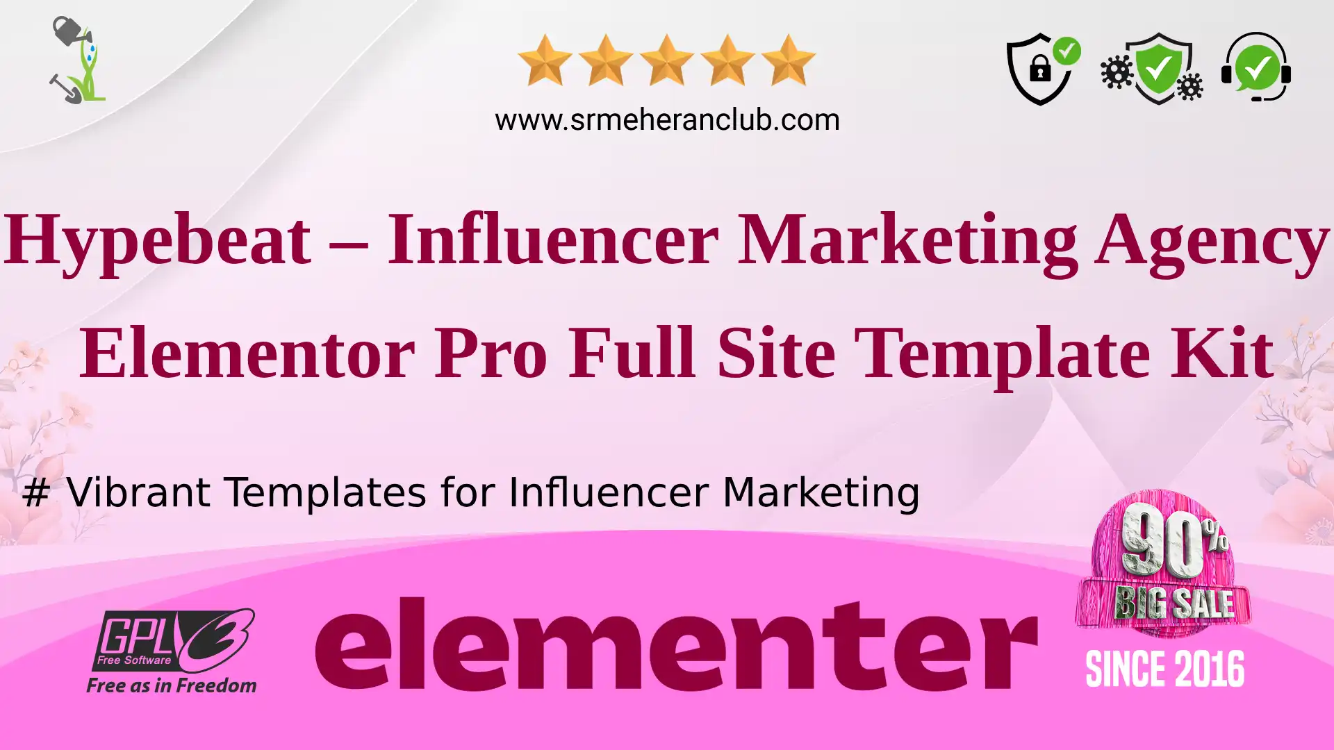 Hypebeat – Influencer Marketing Agency Elementor Pro Full Site Template Kit — Elementor Kit by Themeforest