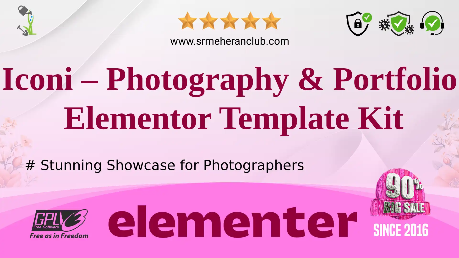 Iconi – Photography & Portfolio Elementor Template Kit