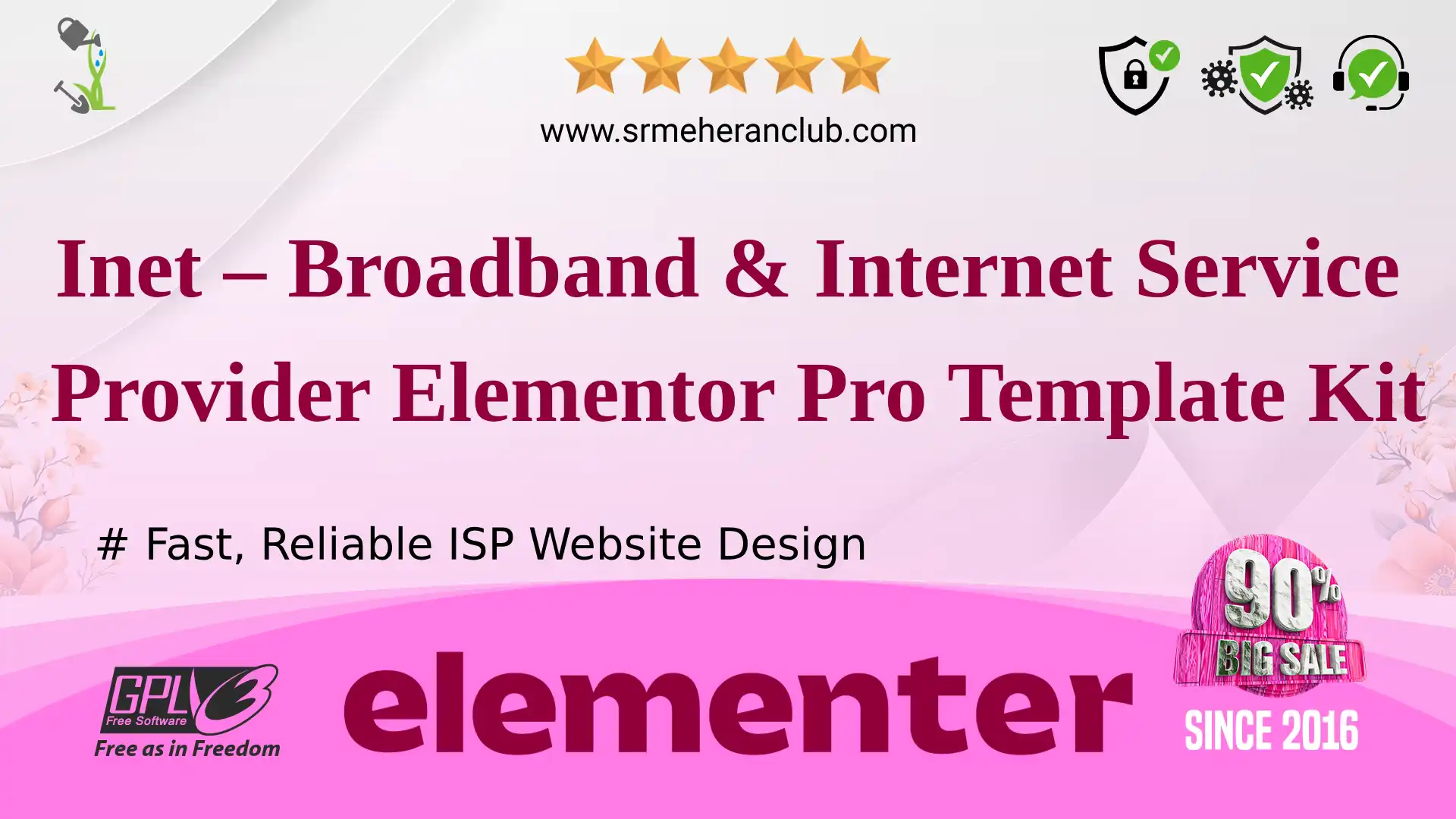 Inet – Broadband & Internet Service Provider Elementor Pro Template Kit — Elementor Kit by Themeforest