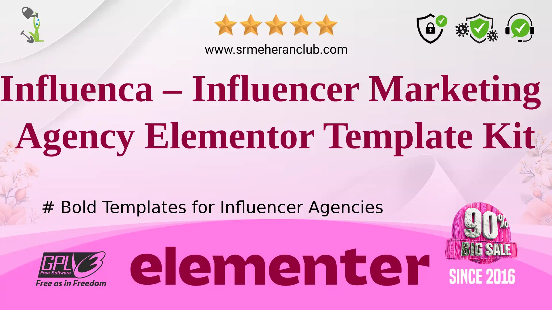 Influenca – Influencer Marketing Agency Elementor Template Kit