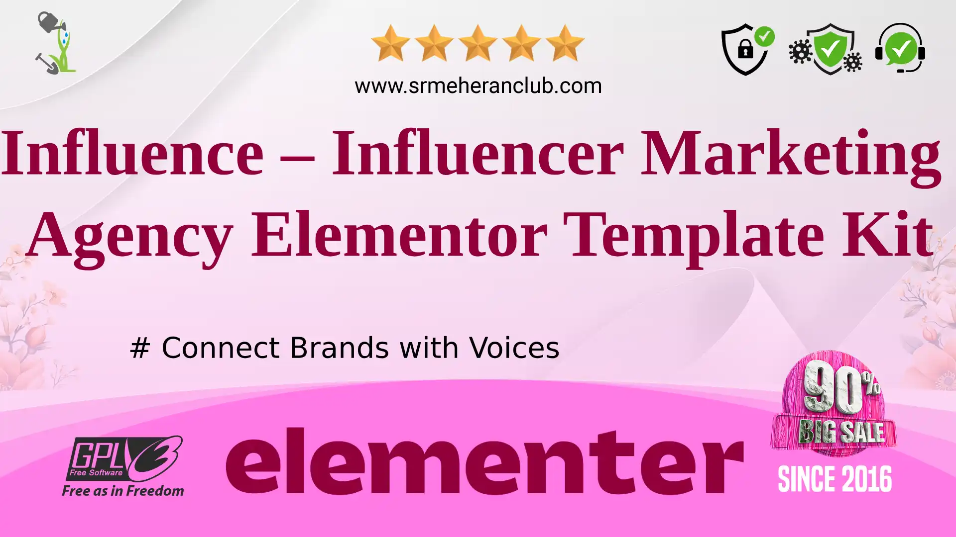 Influence – Influencer Marketing Agency Elementor Template Kit