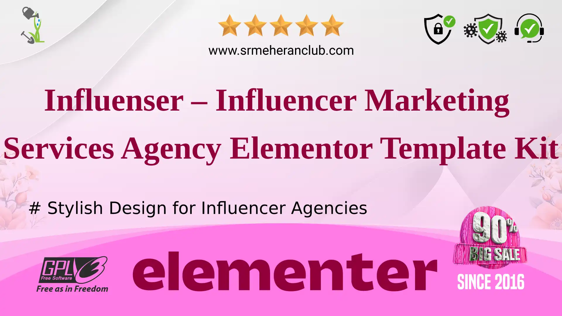 Influenser – Influencer Marketing Services Agency Elementor Template Kit