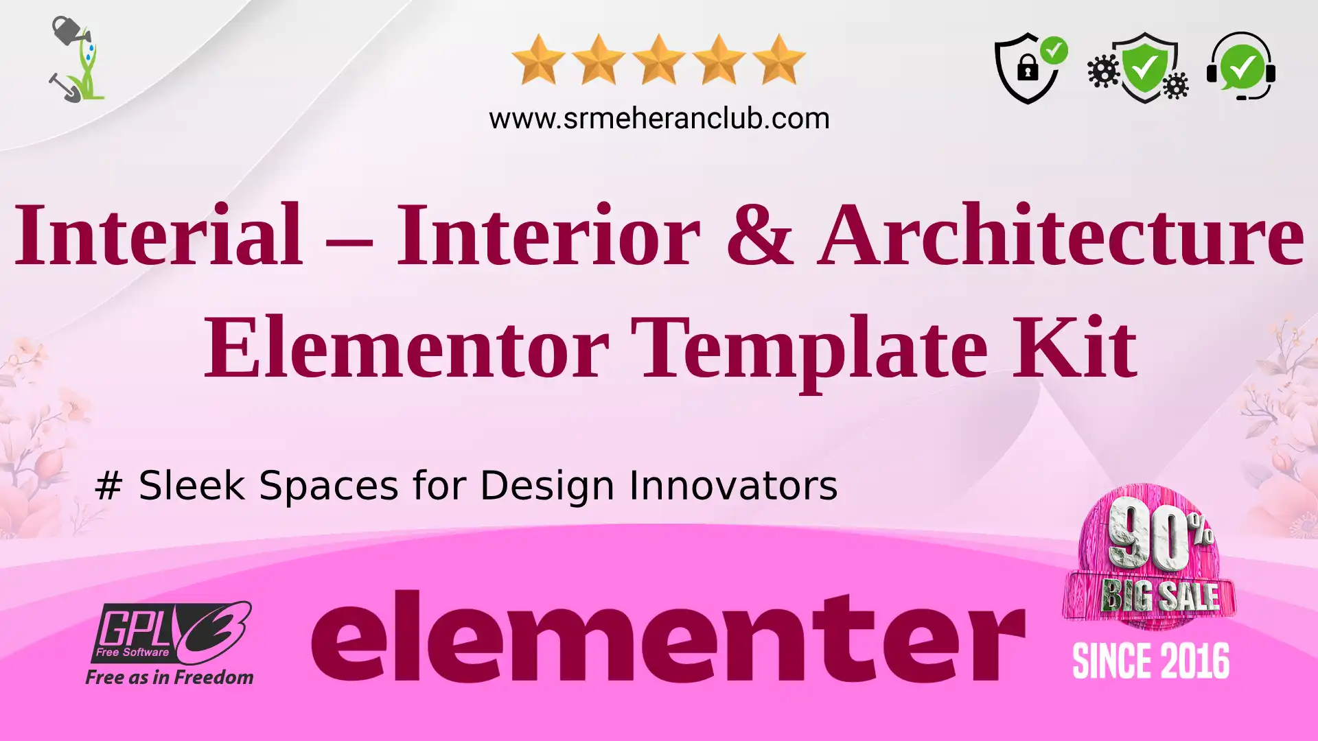 Download Interial - Interior & Architecture Elementor Template Kit