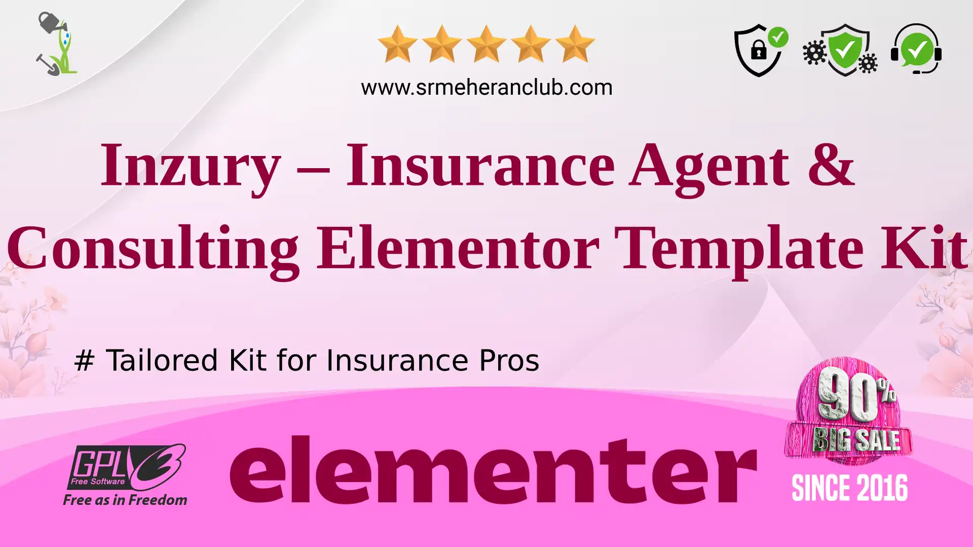 Inzury – Insurance Agent & Consulting Elementor Template Kit