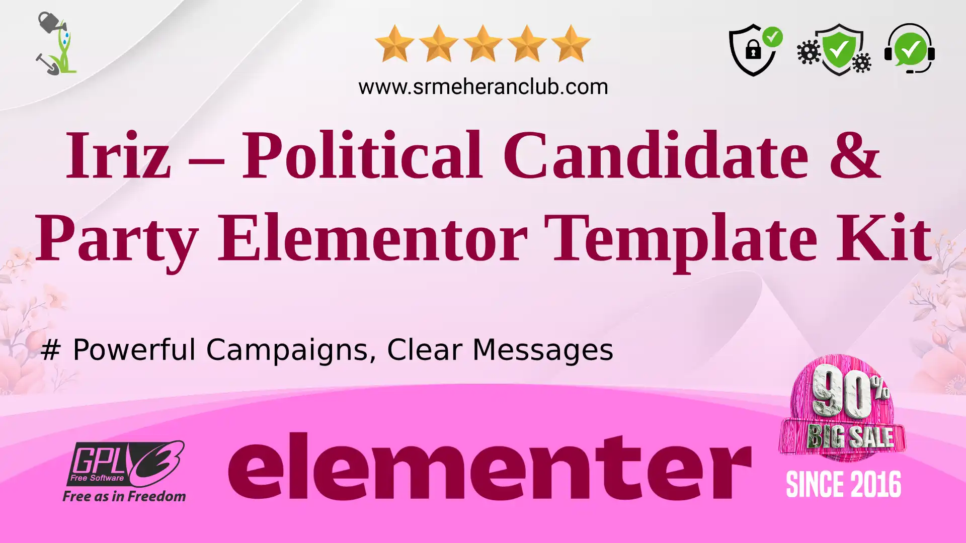 Iriz – Political Candidate & Party Elementor Template Kit — Elementor Kit by Themeforest