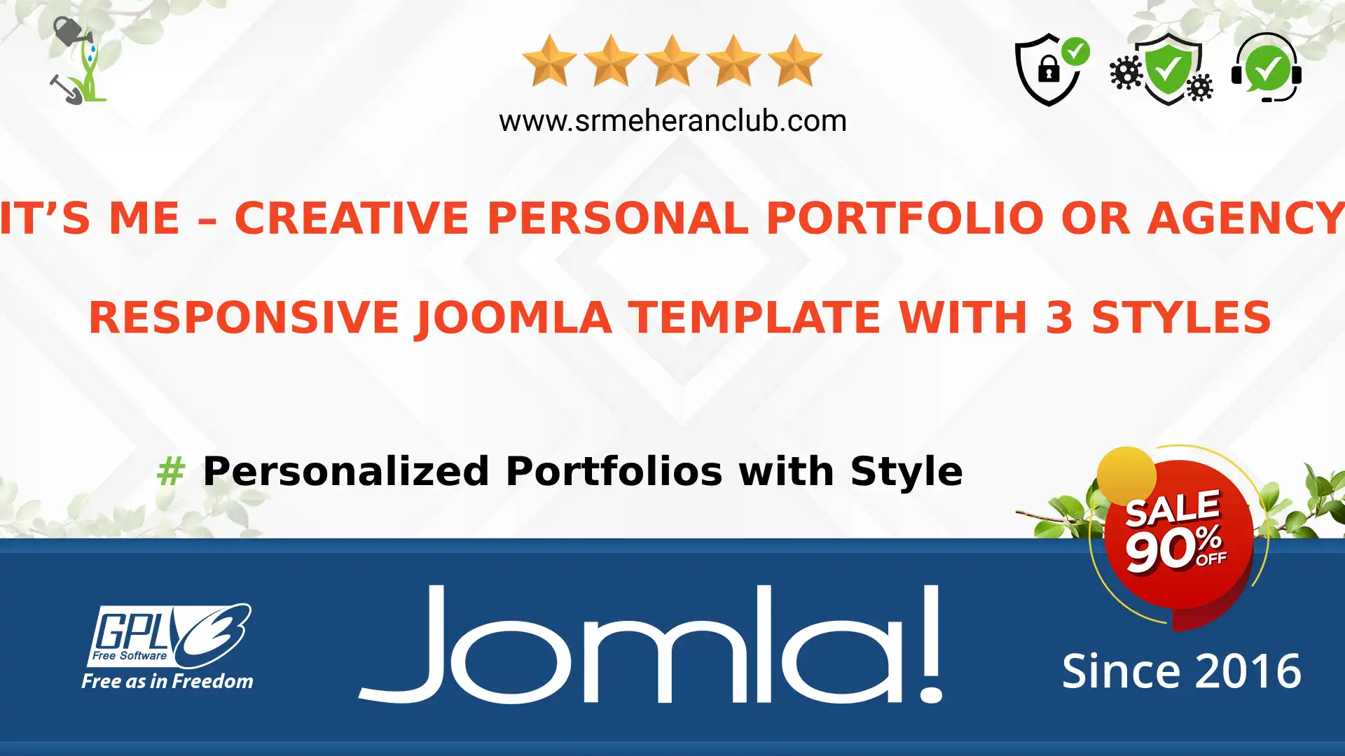 It’s Me – Creative Personal Portfolio or Agency Responsive Joomla Template with 3 Styles — Theme by Themeforest