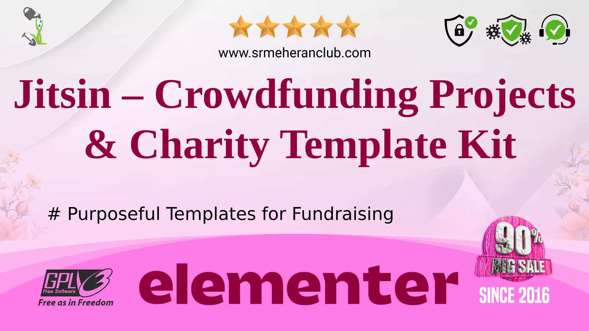 Jitsin – Crowdfunding Projects & Charity Template Kit — Elementor Kit by Themeforest