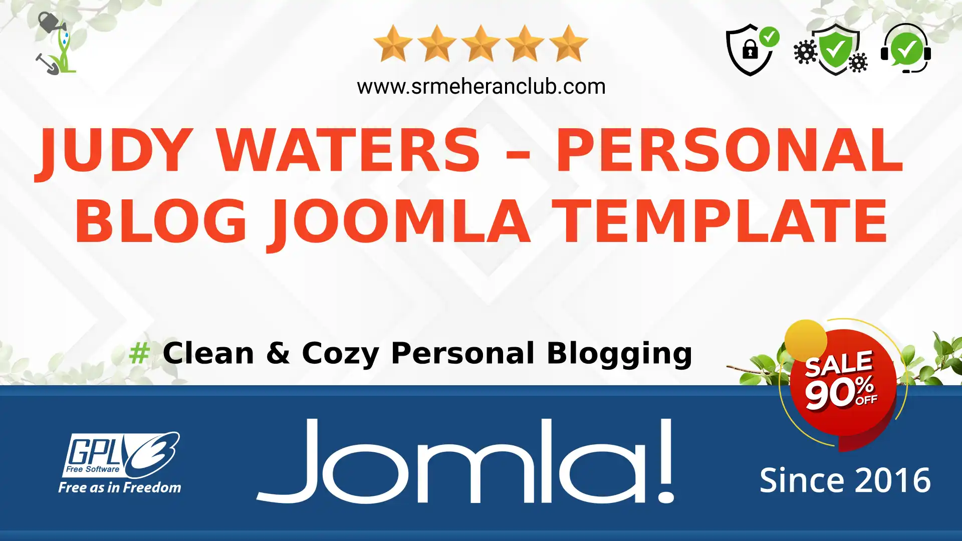 Judy Waters – Personal Blog Joomla Template — Theme by Templatemonster