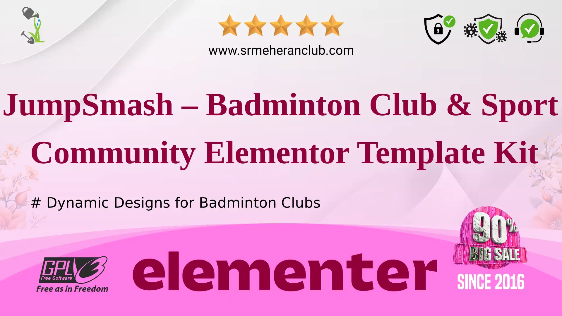 JumpSmash – Badminton Club & Sport Community Elementor Template Kit — Elementor Kit by Themeforest