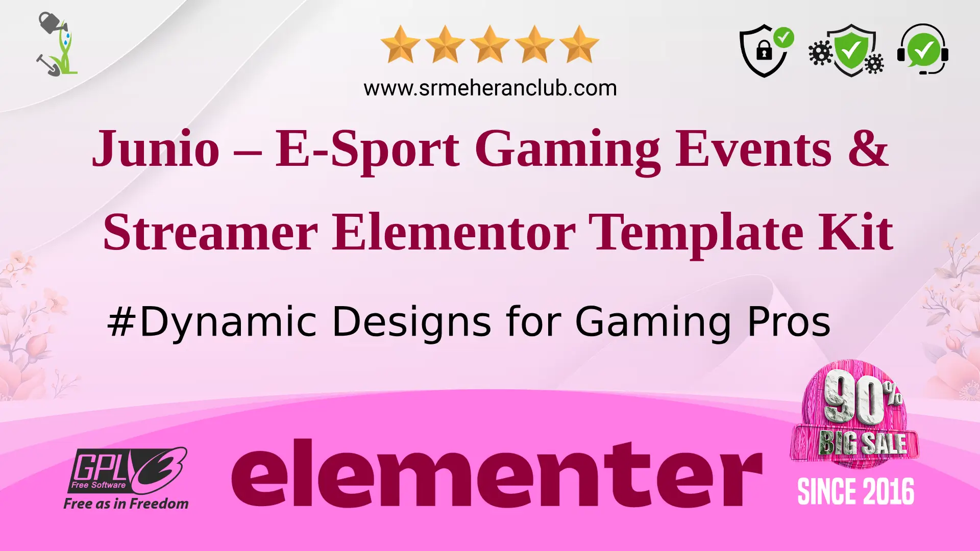 Junio – E-Sport Gaming Events & Streamer Elementor Template Kit — Elementor Kit by Themeforest