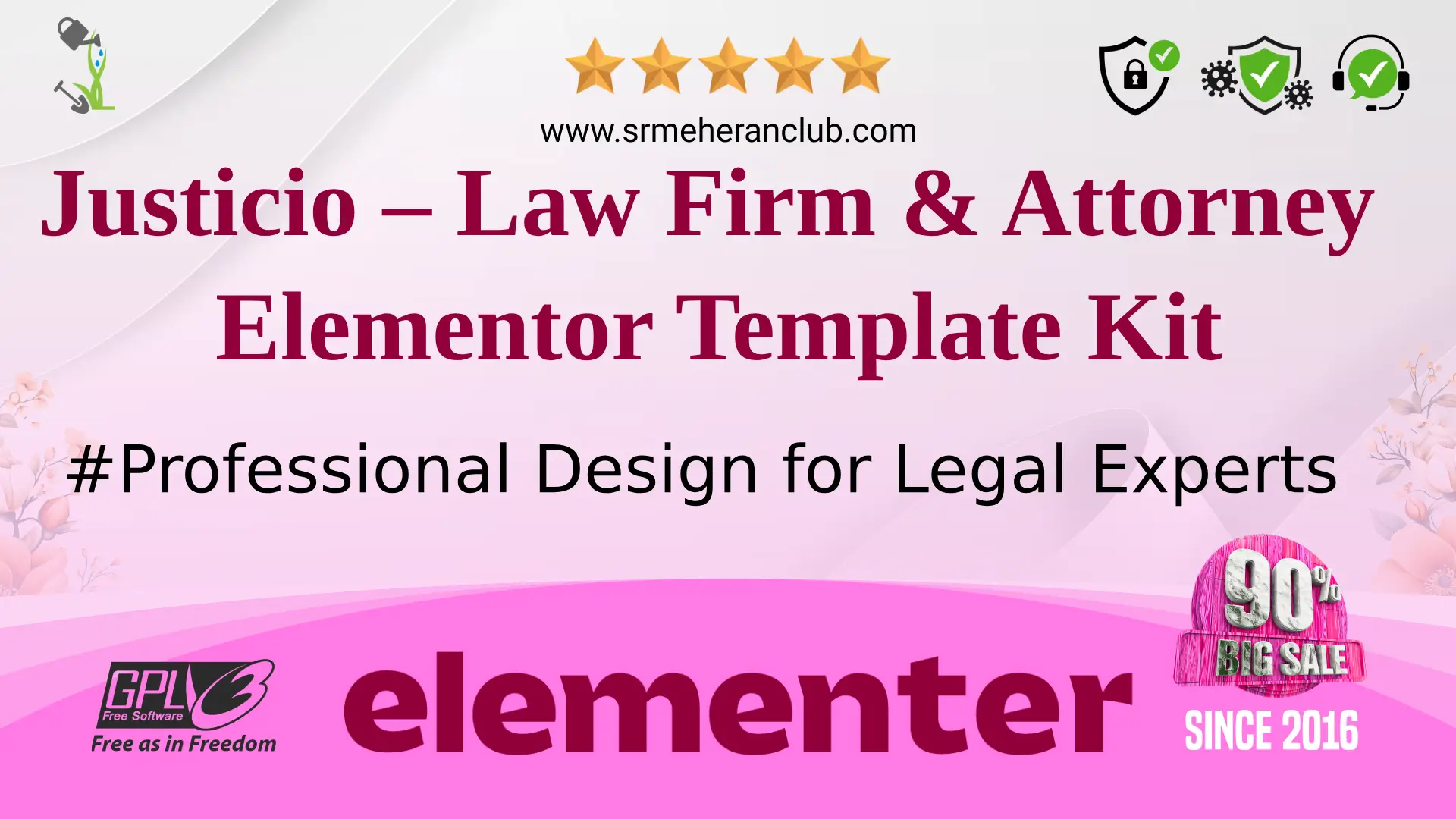 Justicio – Law Firm & Attorney Elementor Template Kit