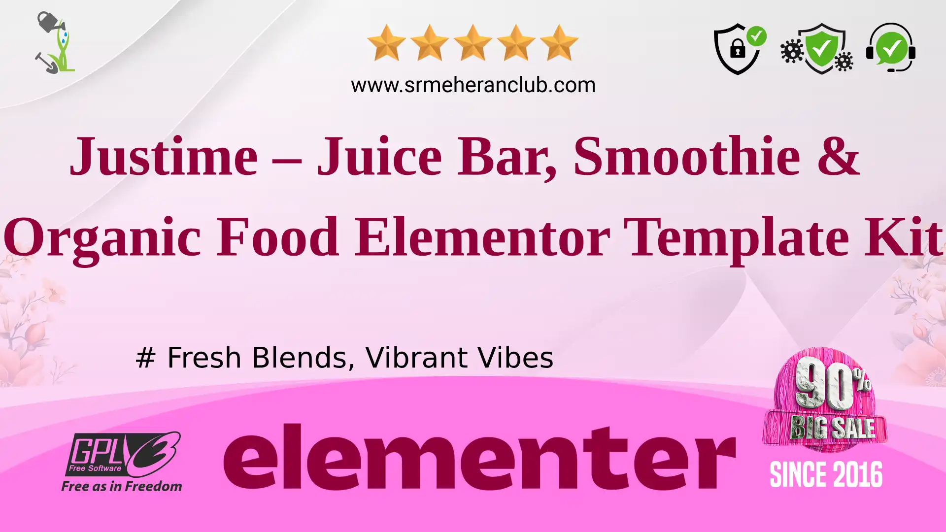Justime – Juice Bar, Smoothie & Organic Food Elementor Template Kit — Elementor Kit by Themeforest
