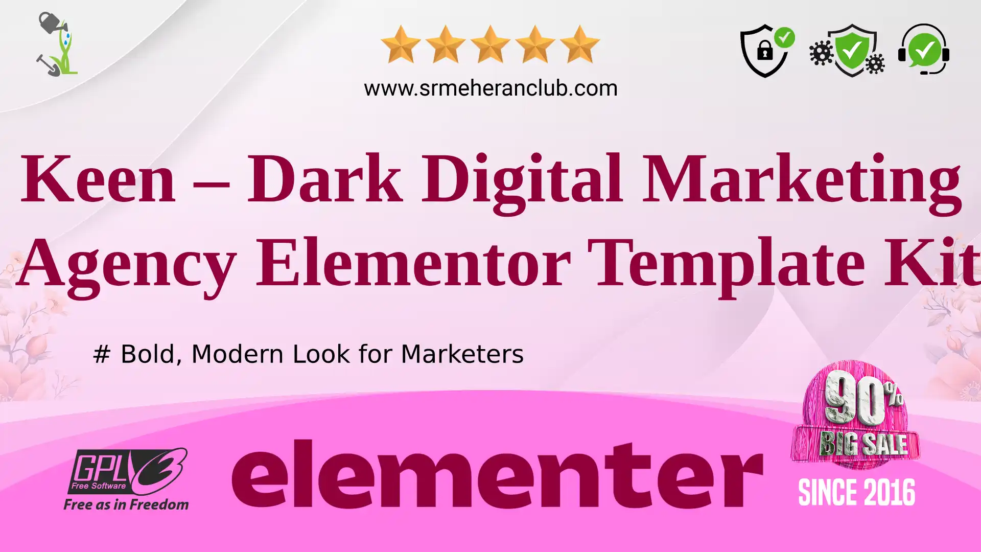 Keen – Dark Digital Marketing Agency Elementor Template Kit