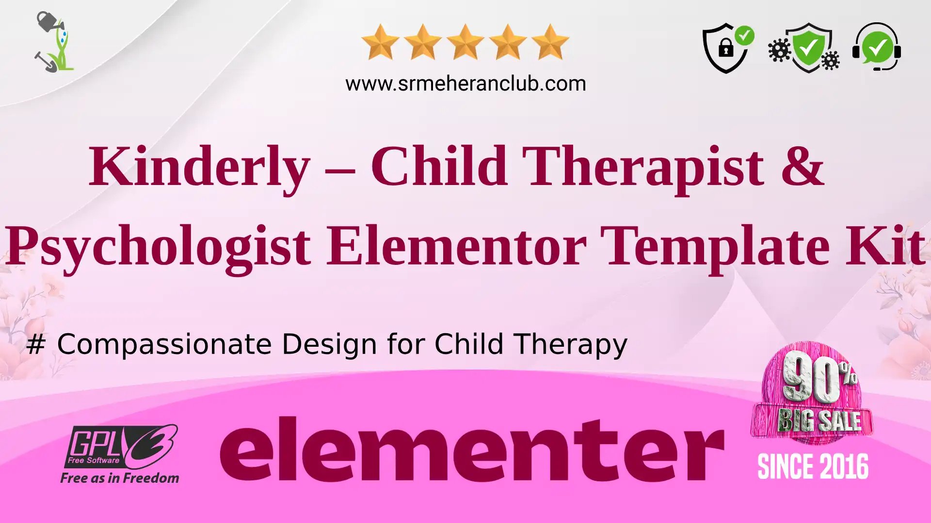 Kinderly – Child Therapist & Psychologist Elementor Template Kit