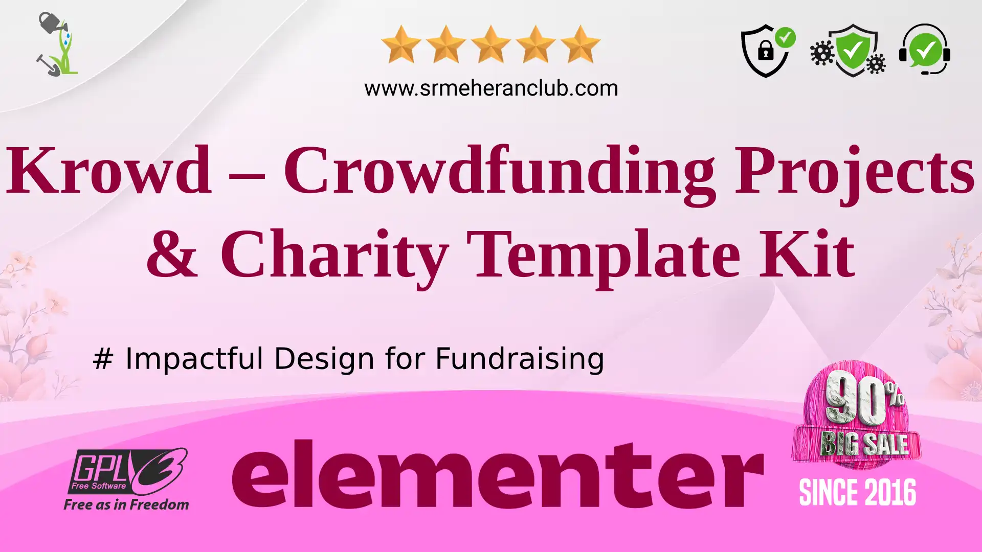 Krowd – Crowdfunding Projects & Charity Template Kit — Elementor Kit by Themeforest