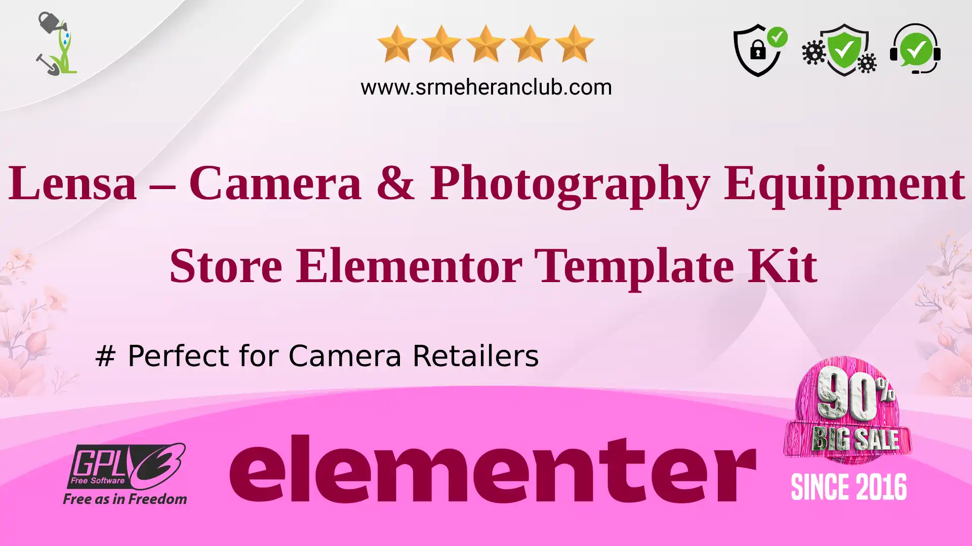 Lensa – Camera & Photography Equipment Store Elementor Template Kit — Elementor Kit by Themeforest